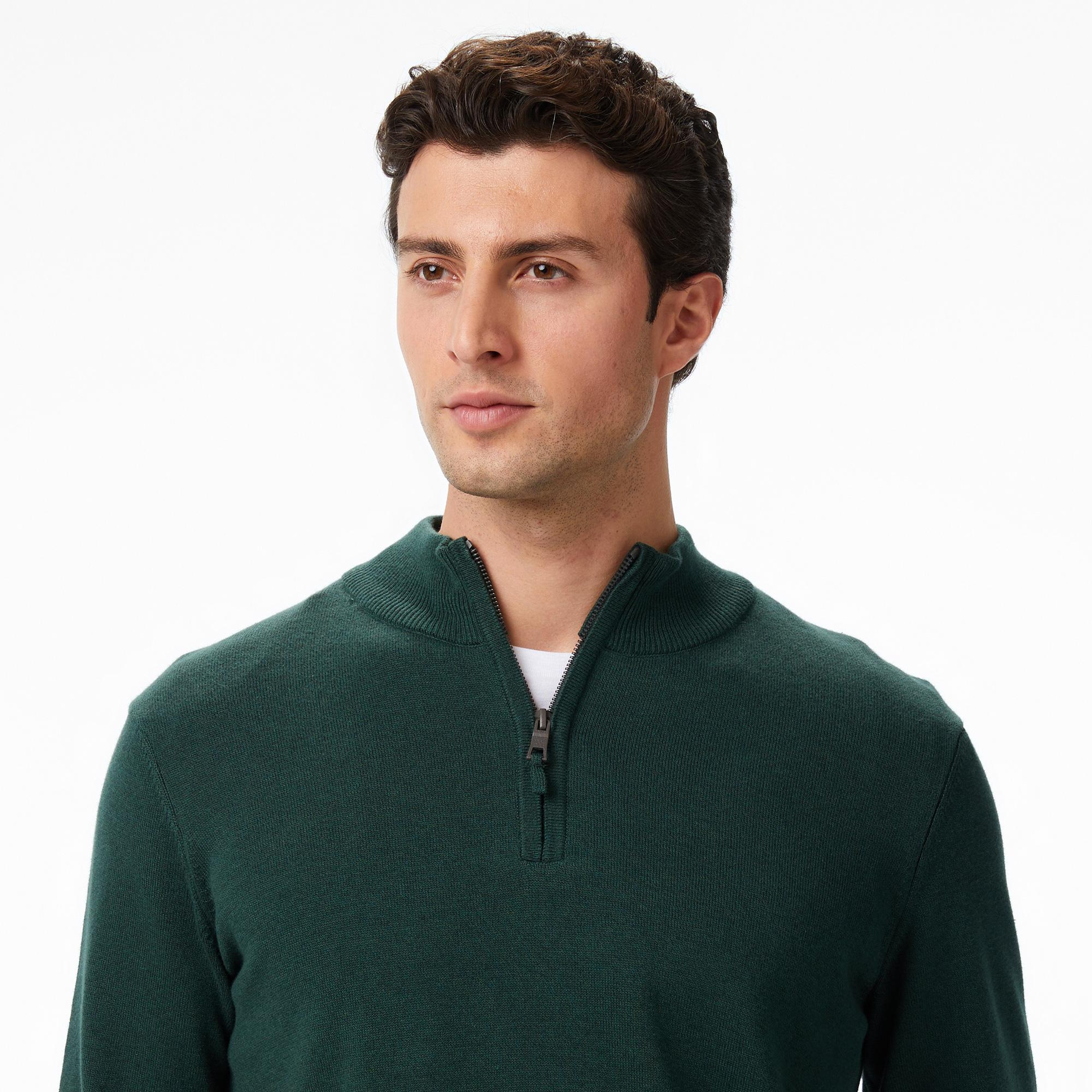 Nautica Erkek Yeşil Classic Fit Kazak