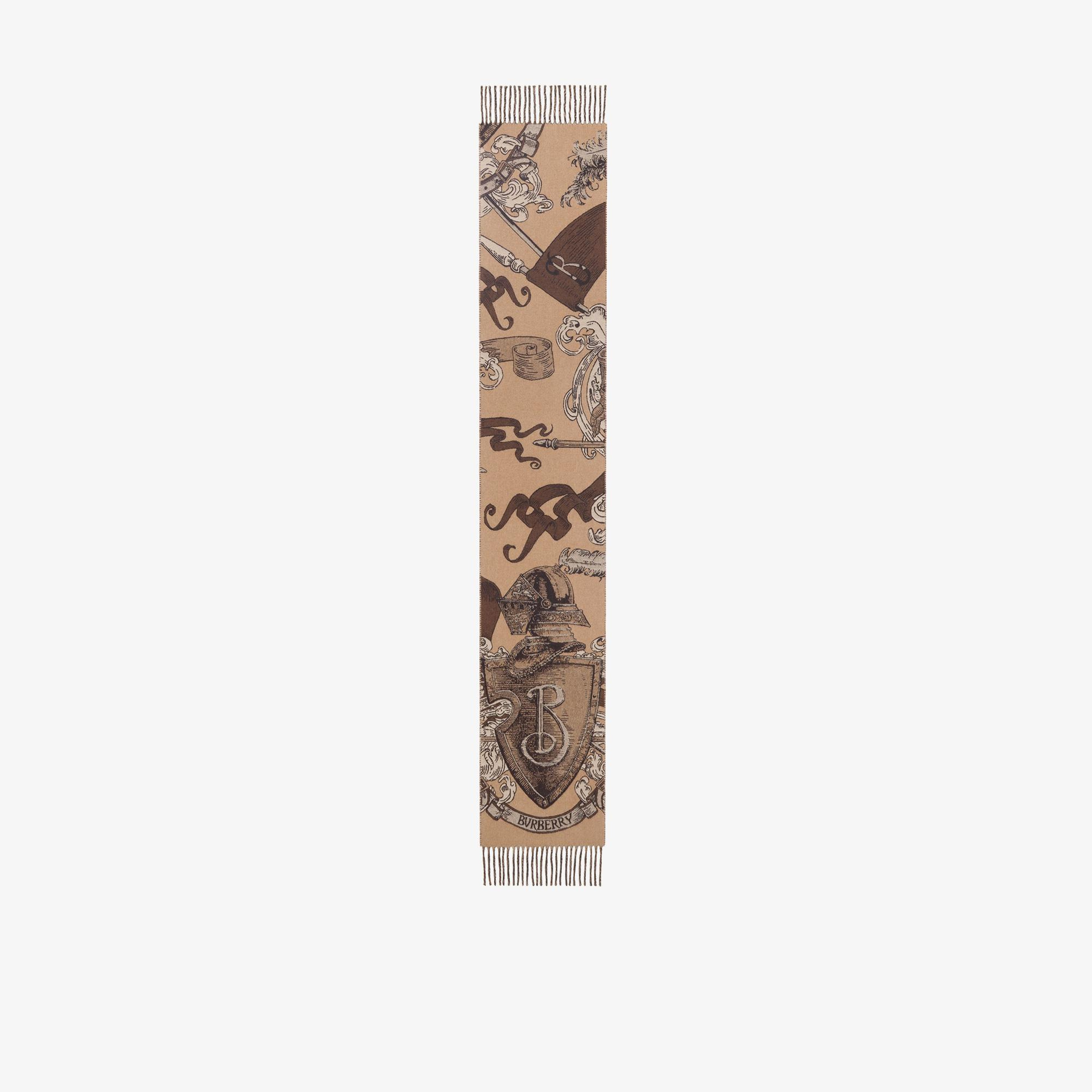 Burberry Etched Knight Kadın Bej Atkı