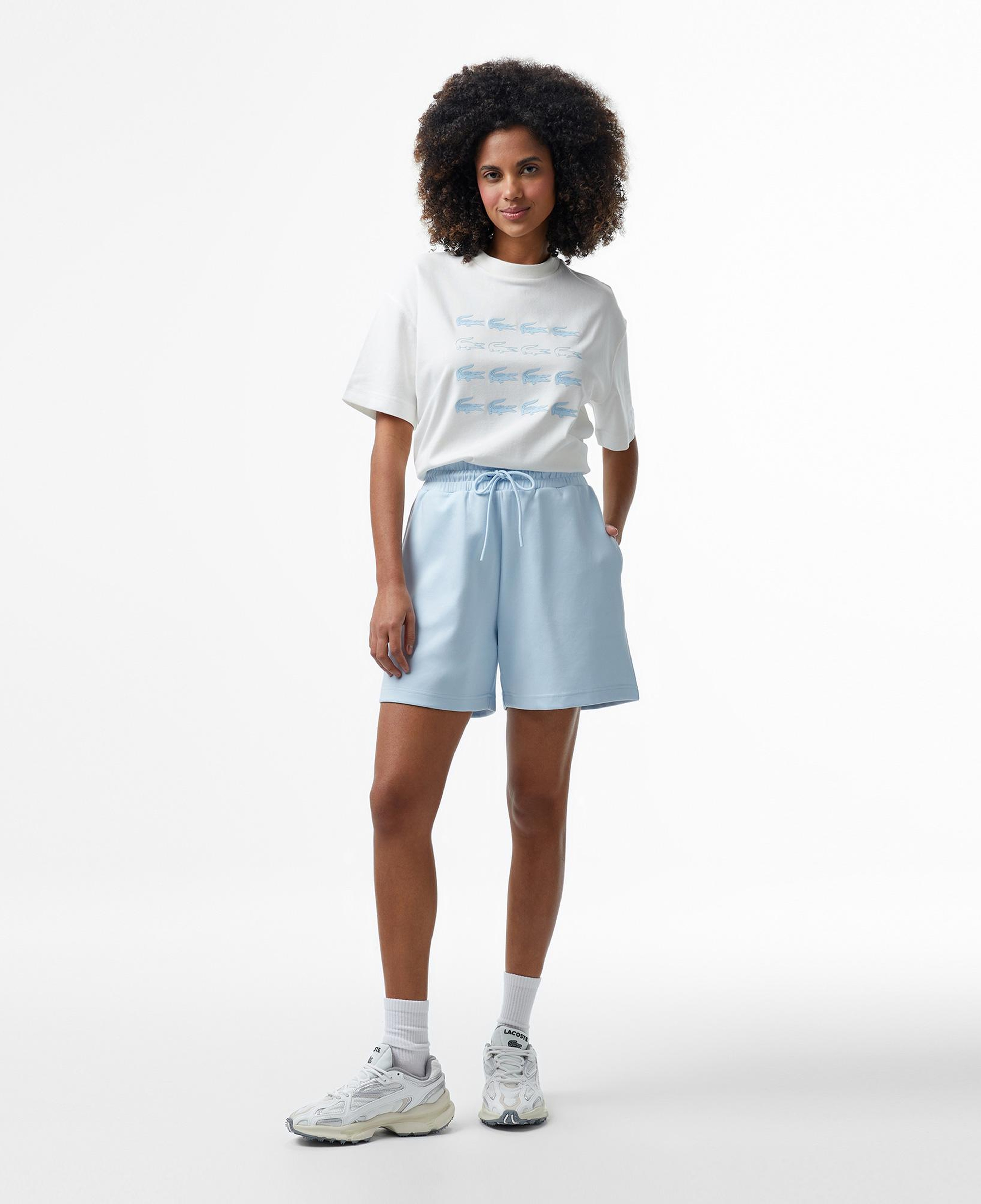 Lacoste House of SuperStep x Lacoste Kadın Mavi Şort