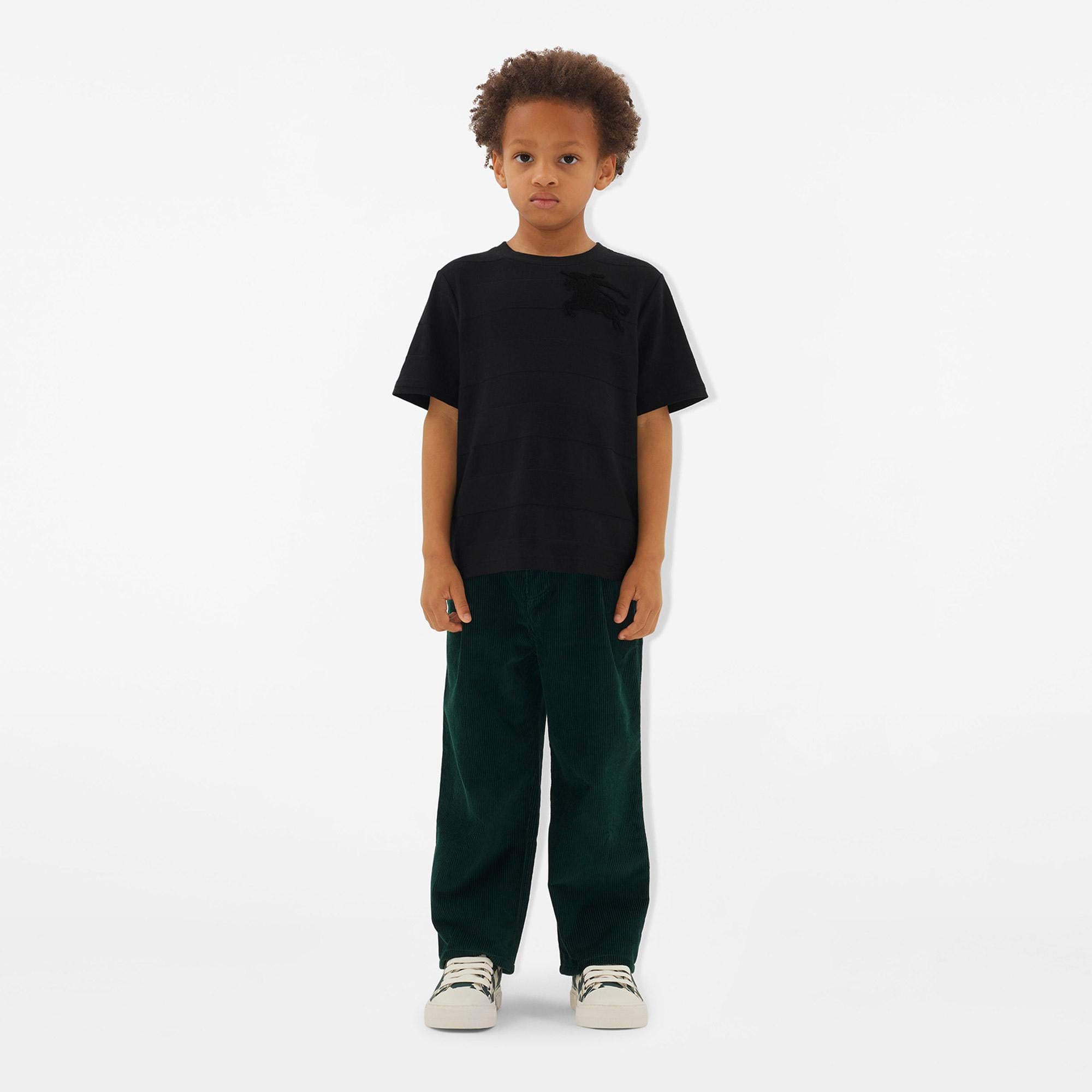 Burberry Çocuk Siyah T-Shirt