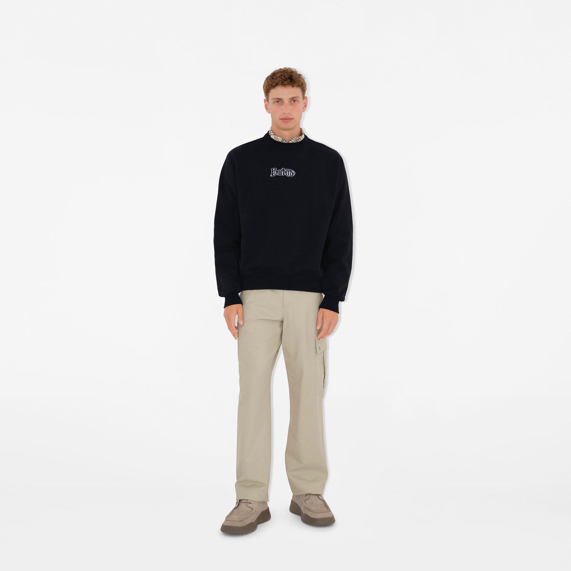 Burberry Erkek Siyah Sweatshirt