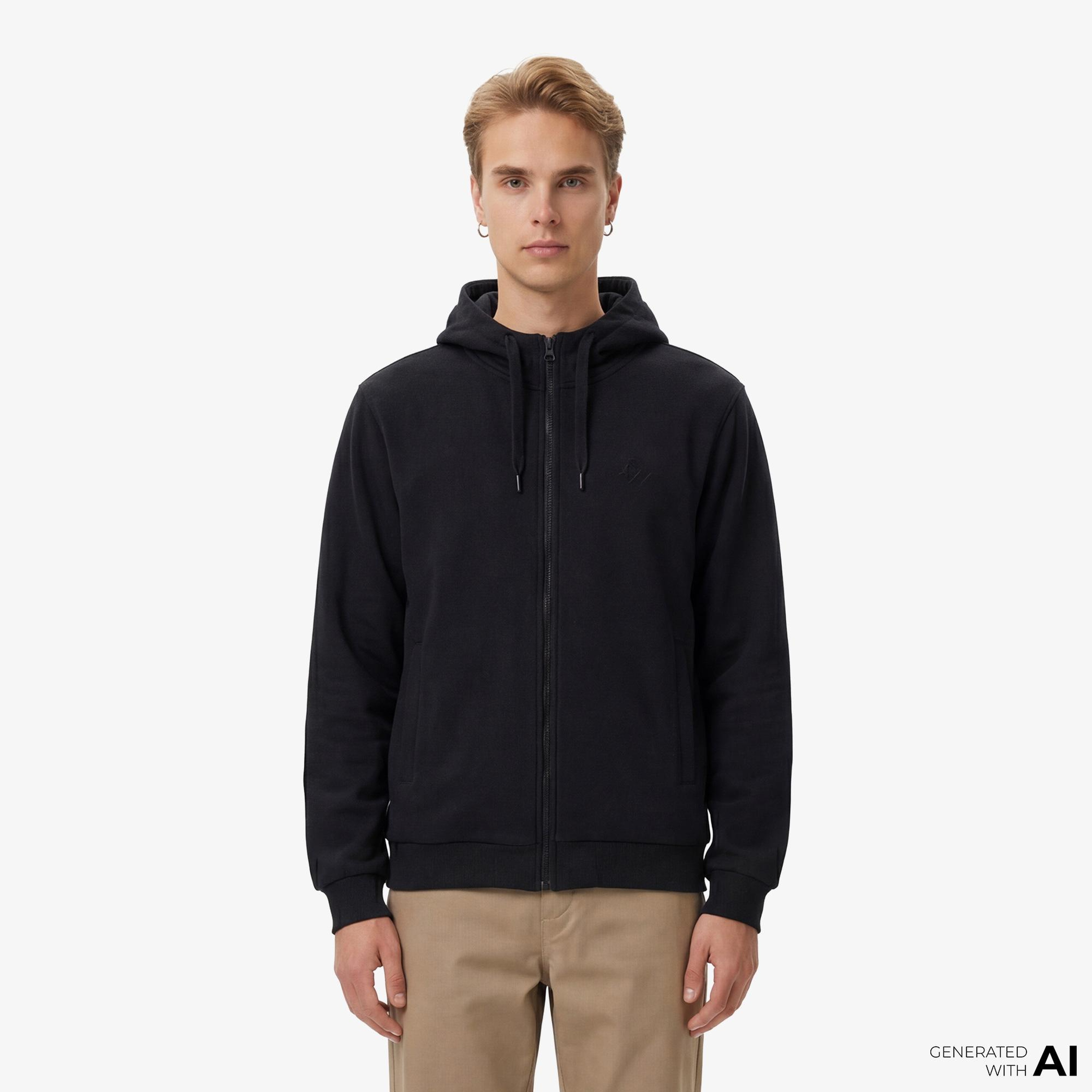 Converse Erkek Siyah Sweatshirt