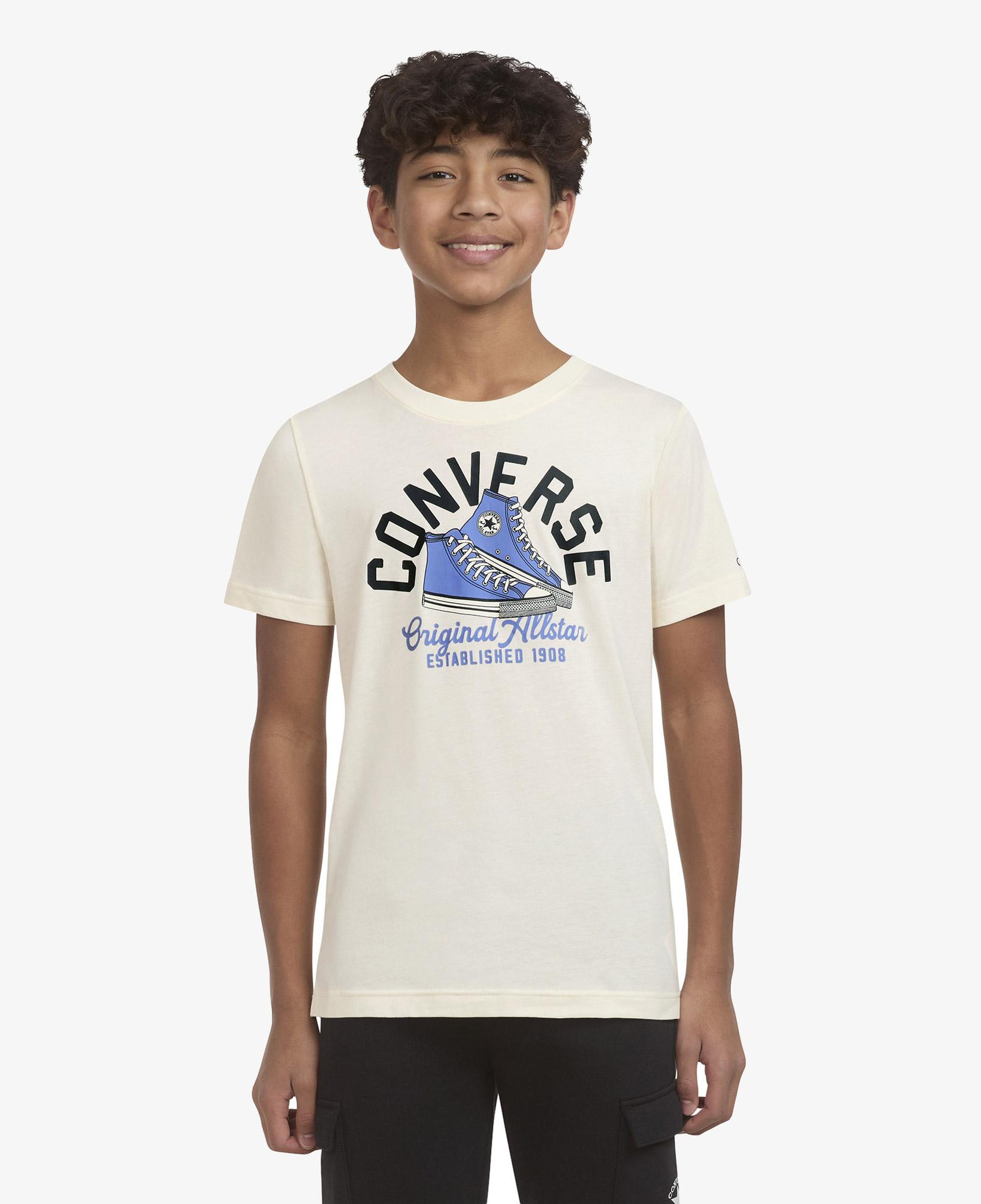 Converse Retro Remix Çocuk Beyaz T-Shirt