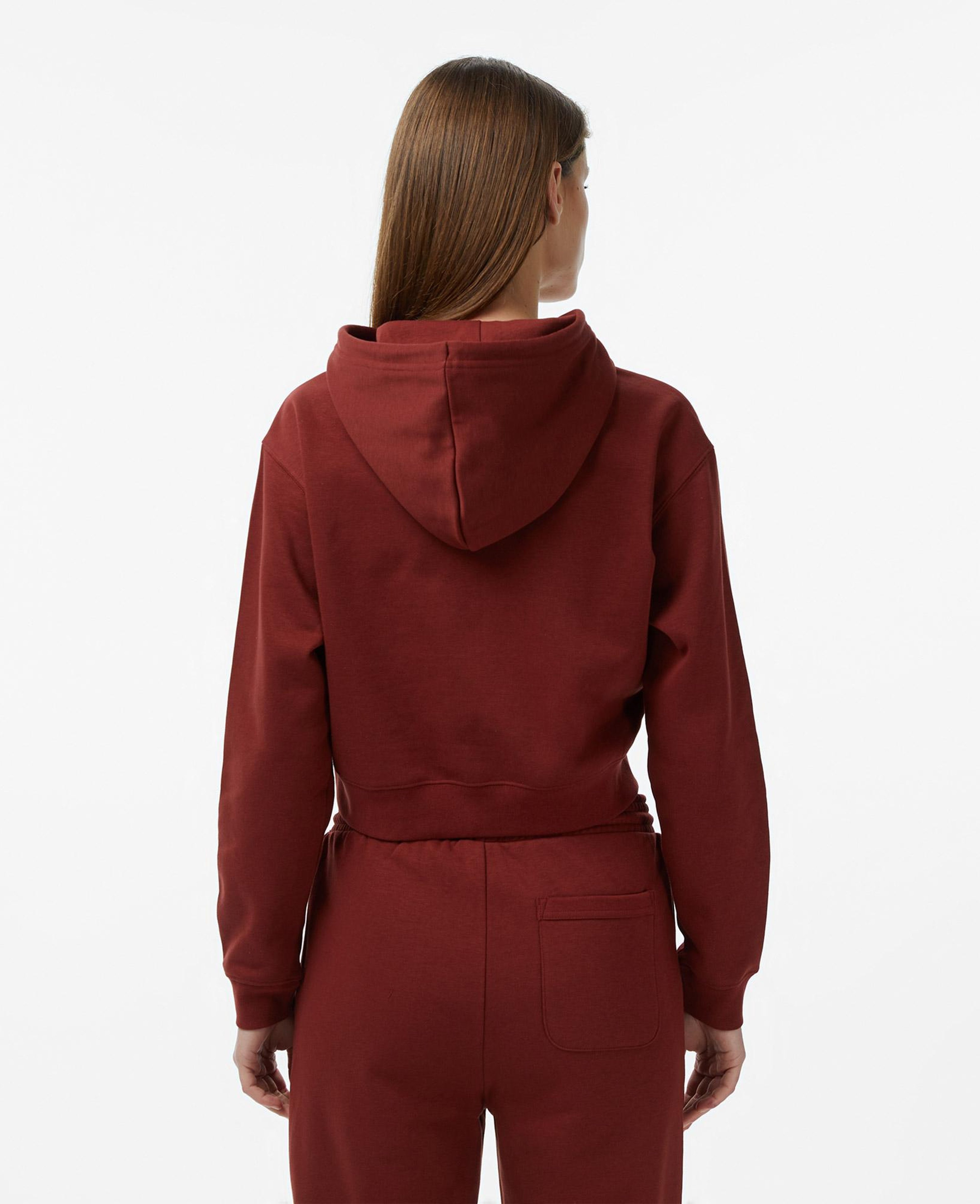Converse Classic Kadın Bordo Crop Sweatshirt