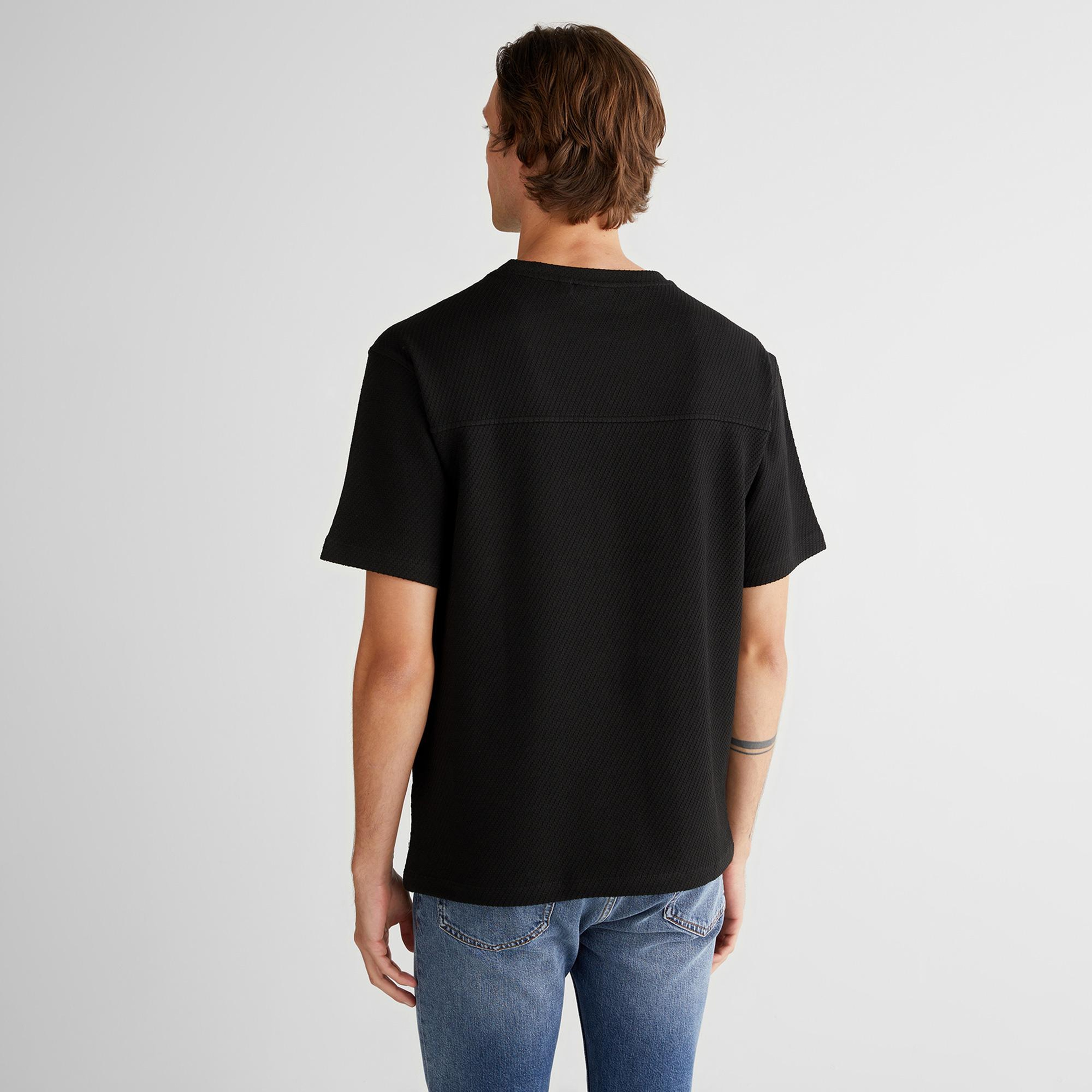 GANT Erkek Siyah Relaxed Fit T-Shirt