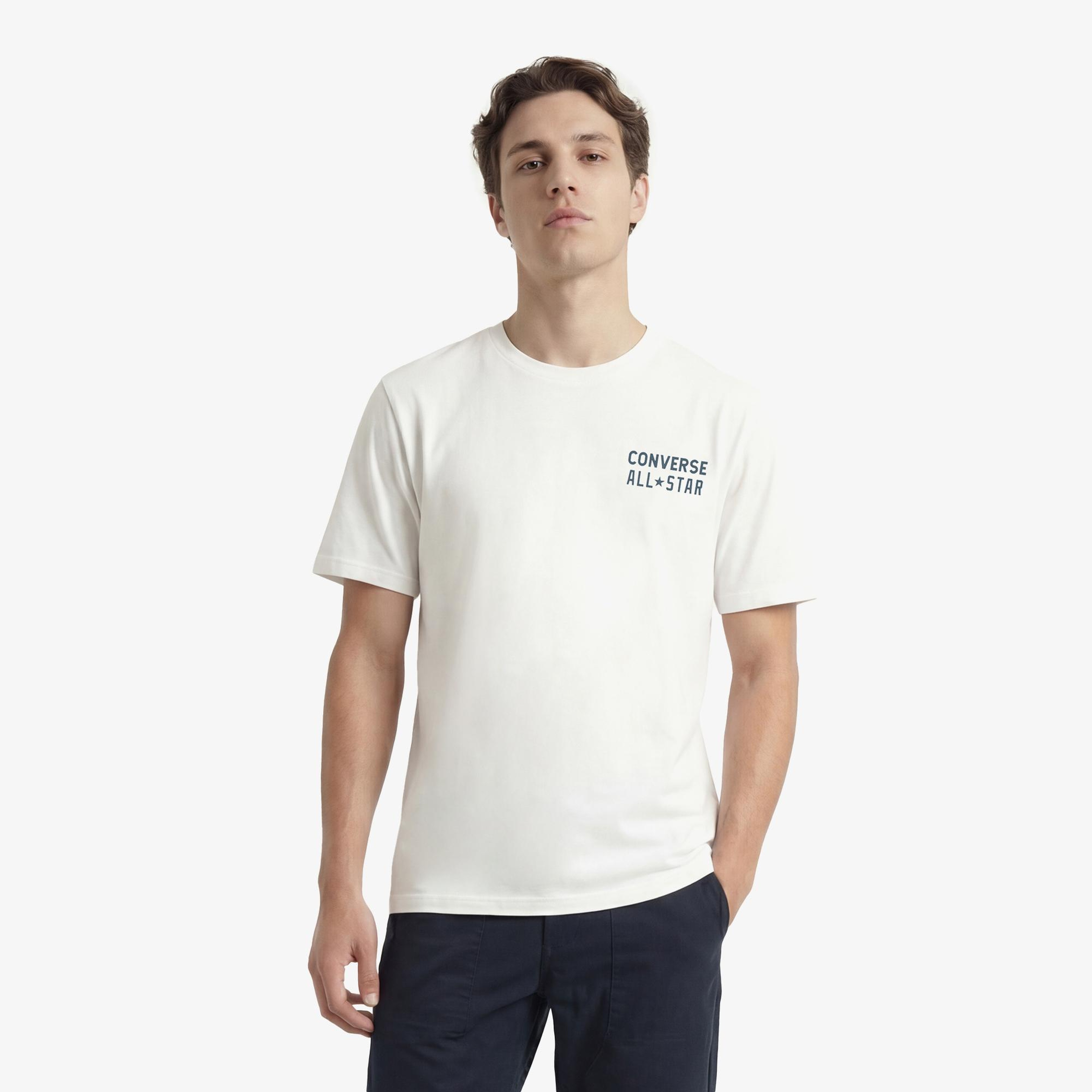 Converse Retro Chuck Taylor Erkek Beyaz T-Shirt