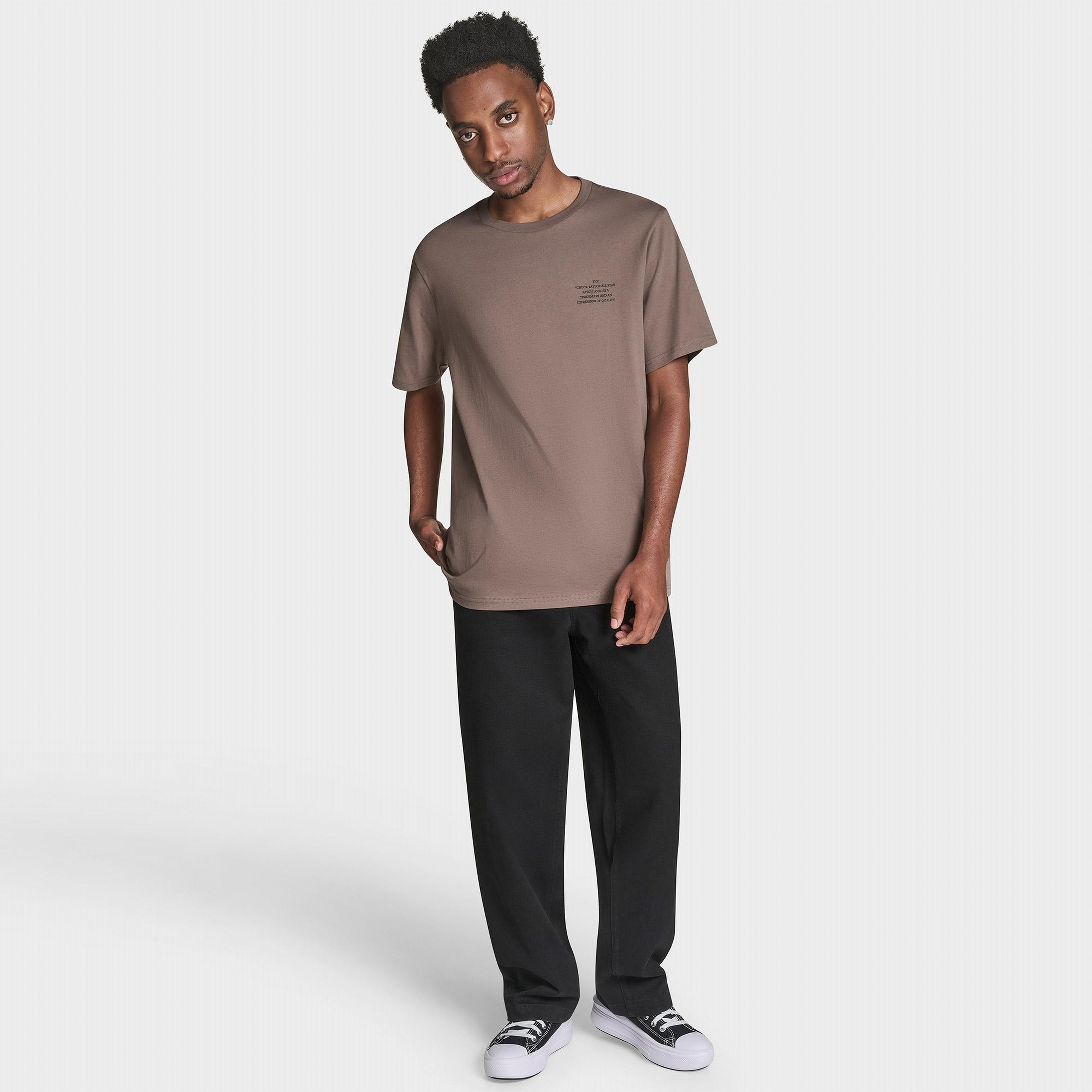 Converse Erkek Kahverengi T-Shirt