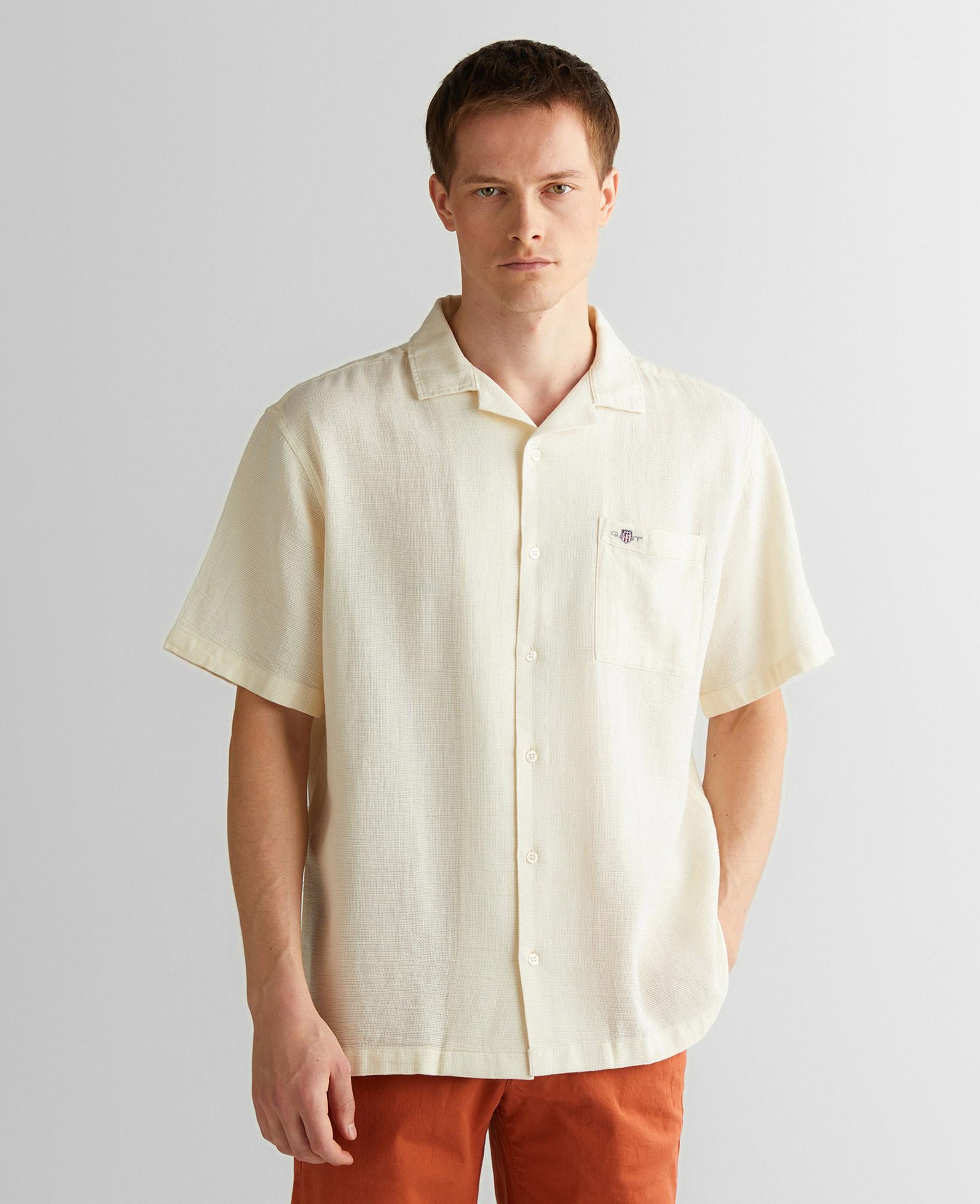 GANT Erkek Krem Regular Fit Klasik Yaka Gömlek