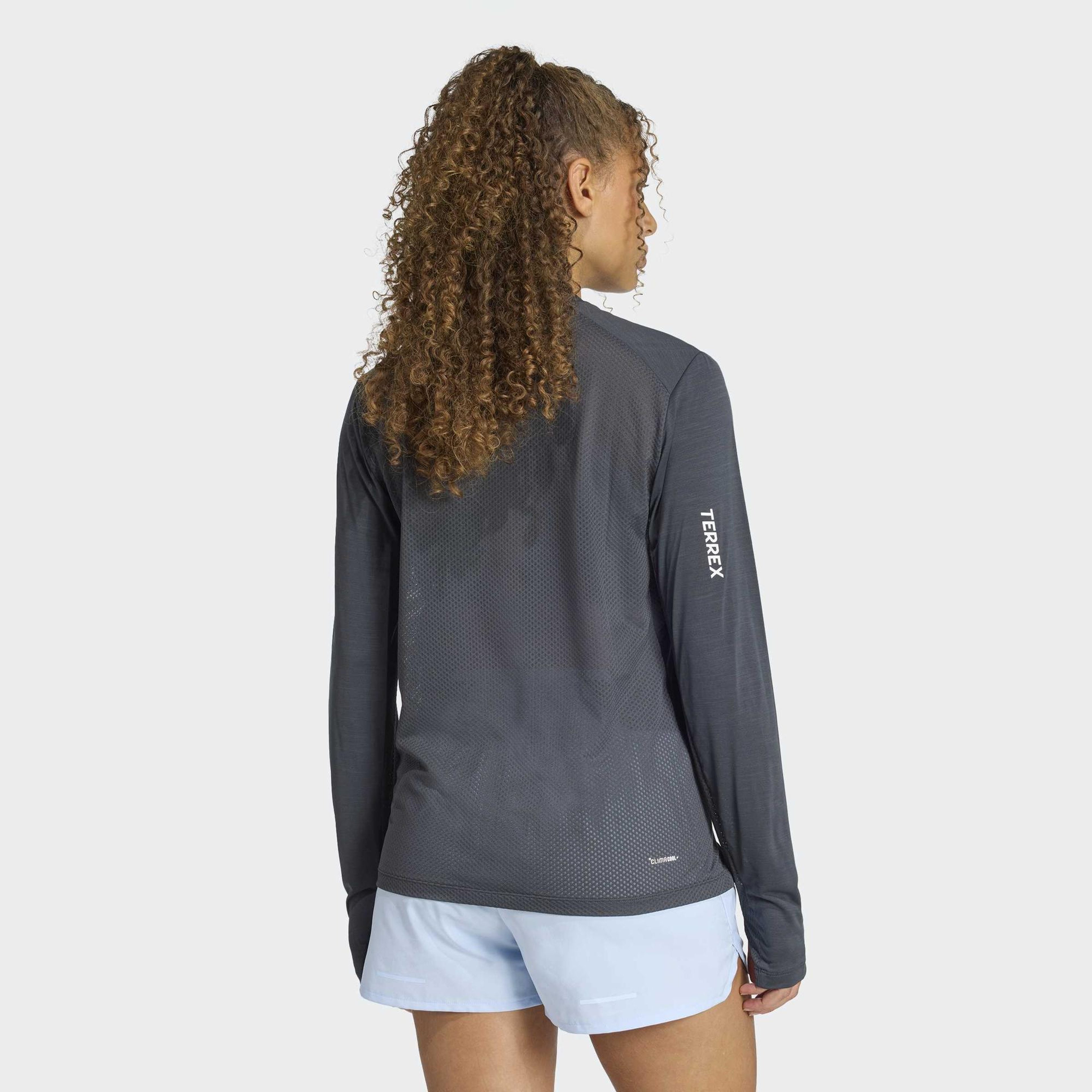 adidas Terrex Xperior Climacool+ Kadın Gri Koşu T-Shirt
