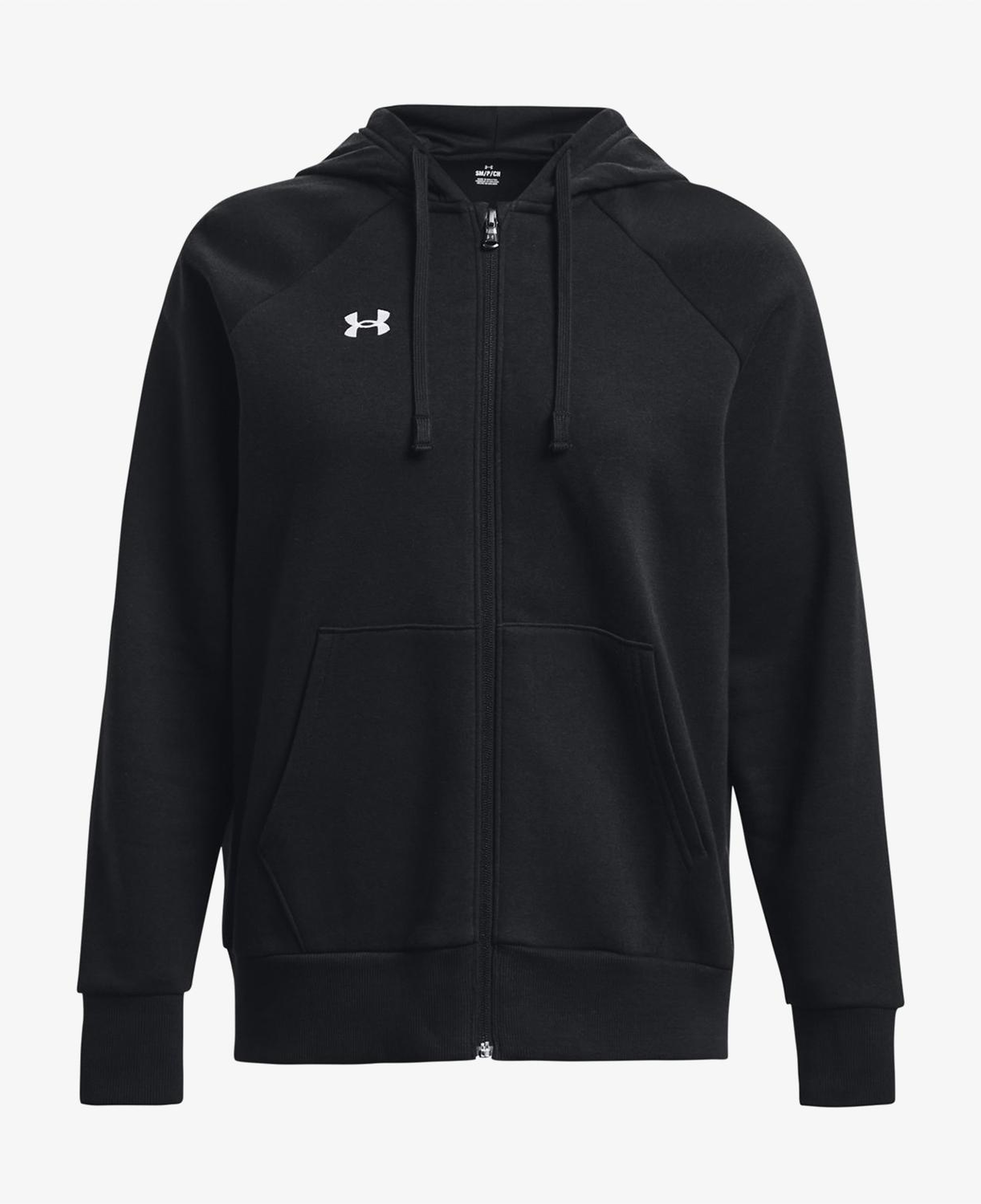 Under Armour Rival Fleece Tam Boy Fermuarlı Kadın Siyah Kapüşonlu Üst