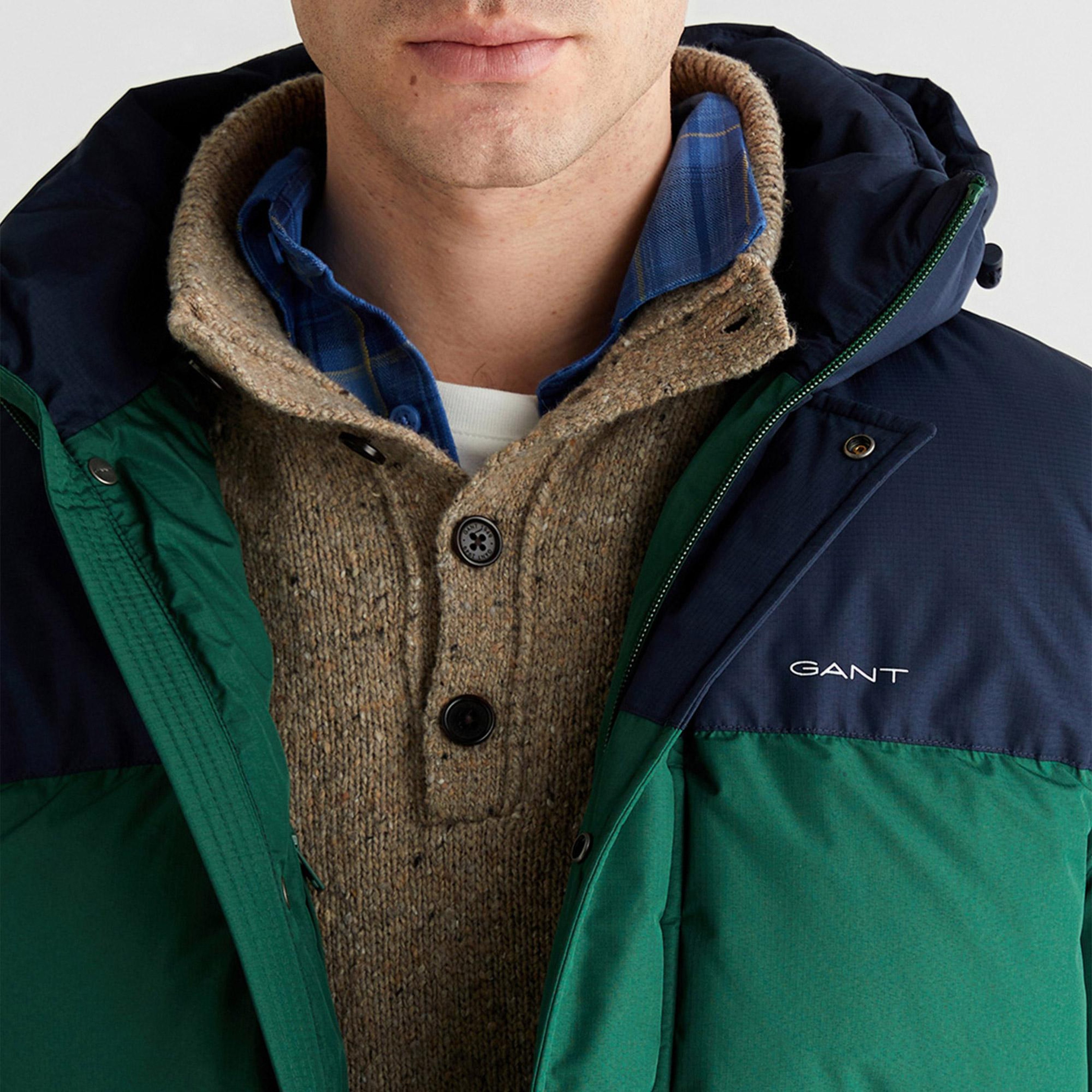 GANT Erkek Lacivert Regular Fit Fermuarlı Mont