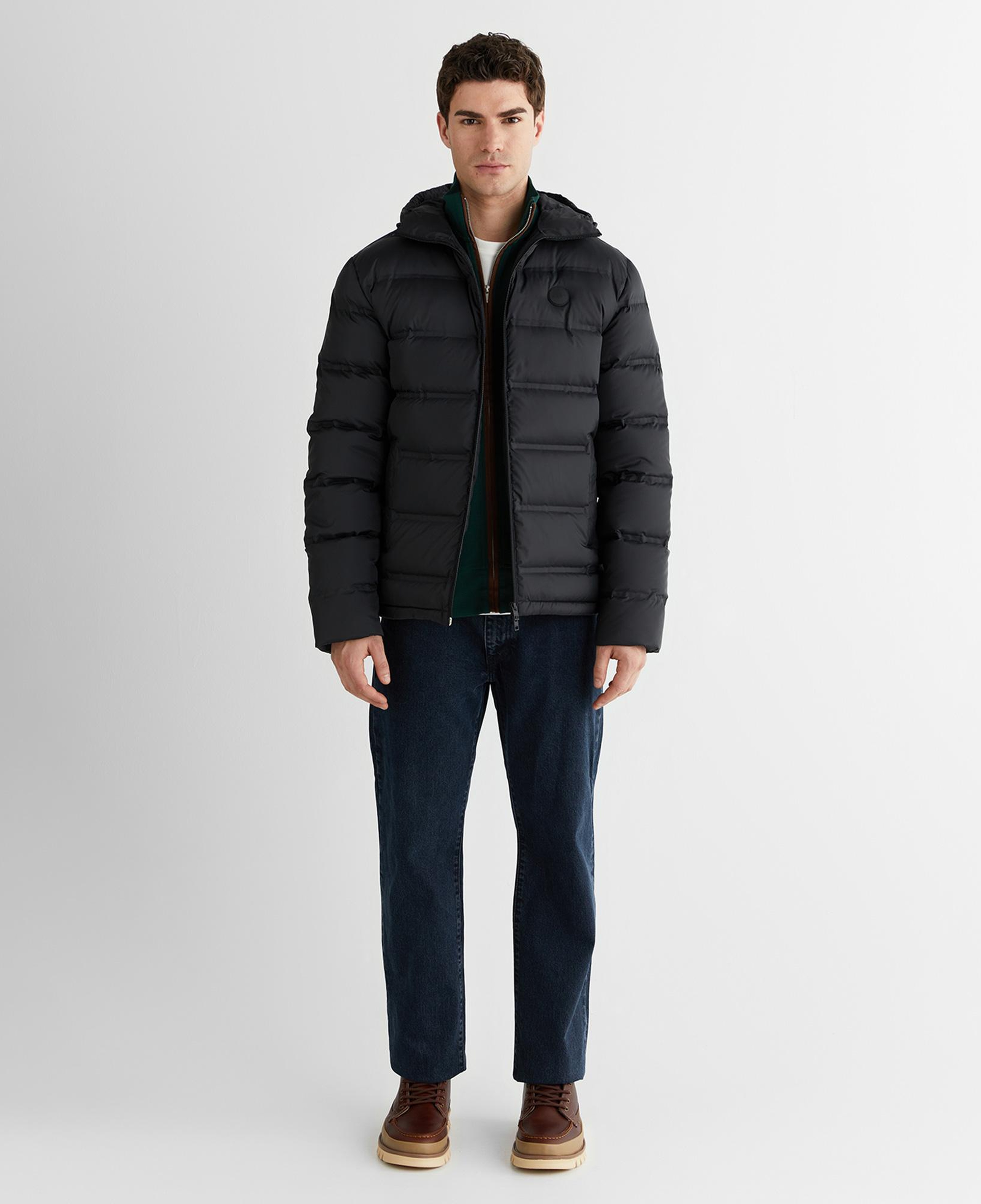 GANT Erkek Siyah Regular Fit Fermuarlı Mont