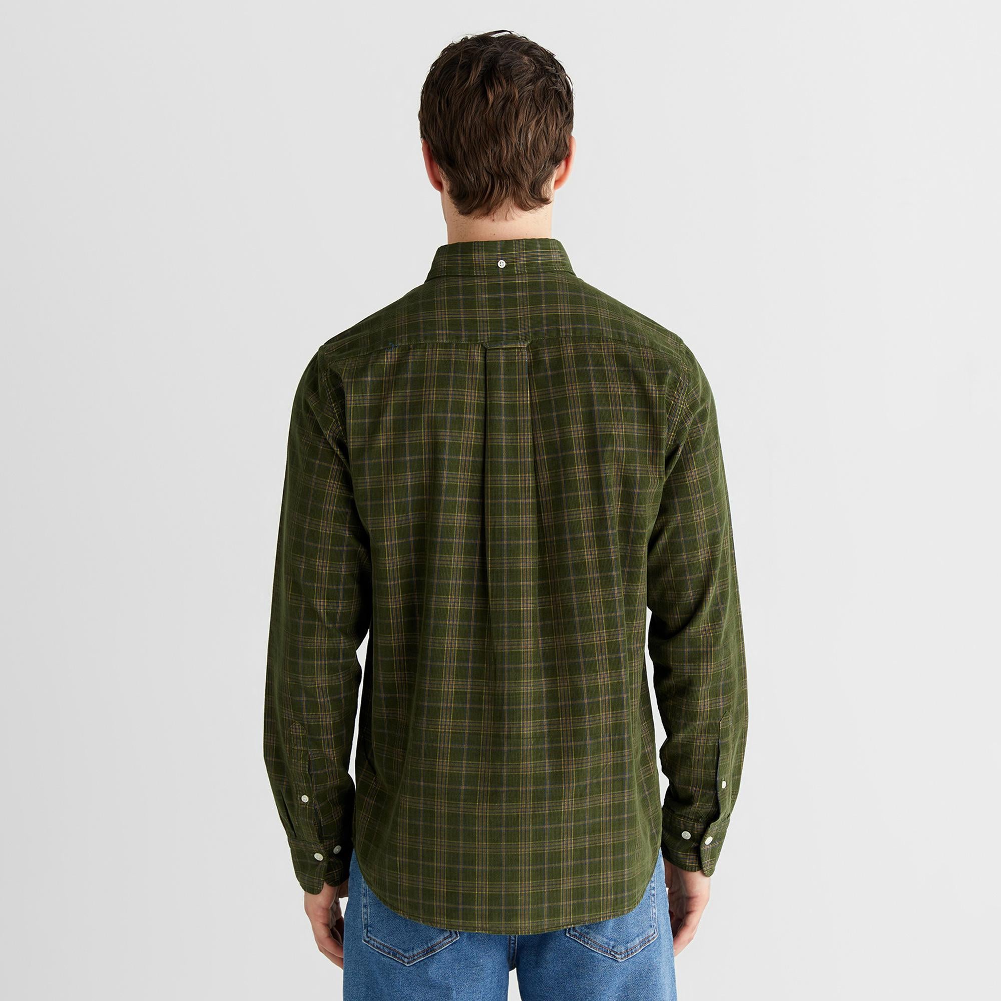 GANT Erkek Yeşil Regular Fit Düğmeli Gömlek