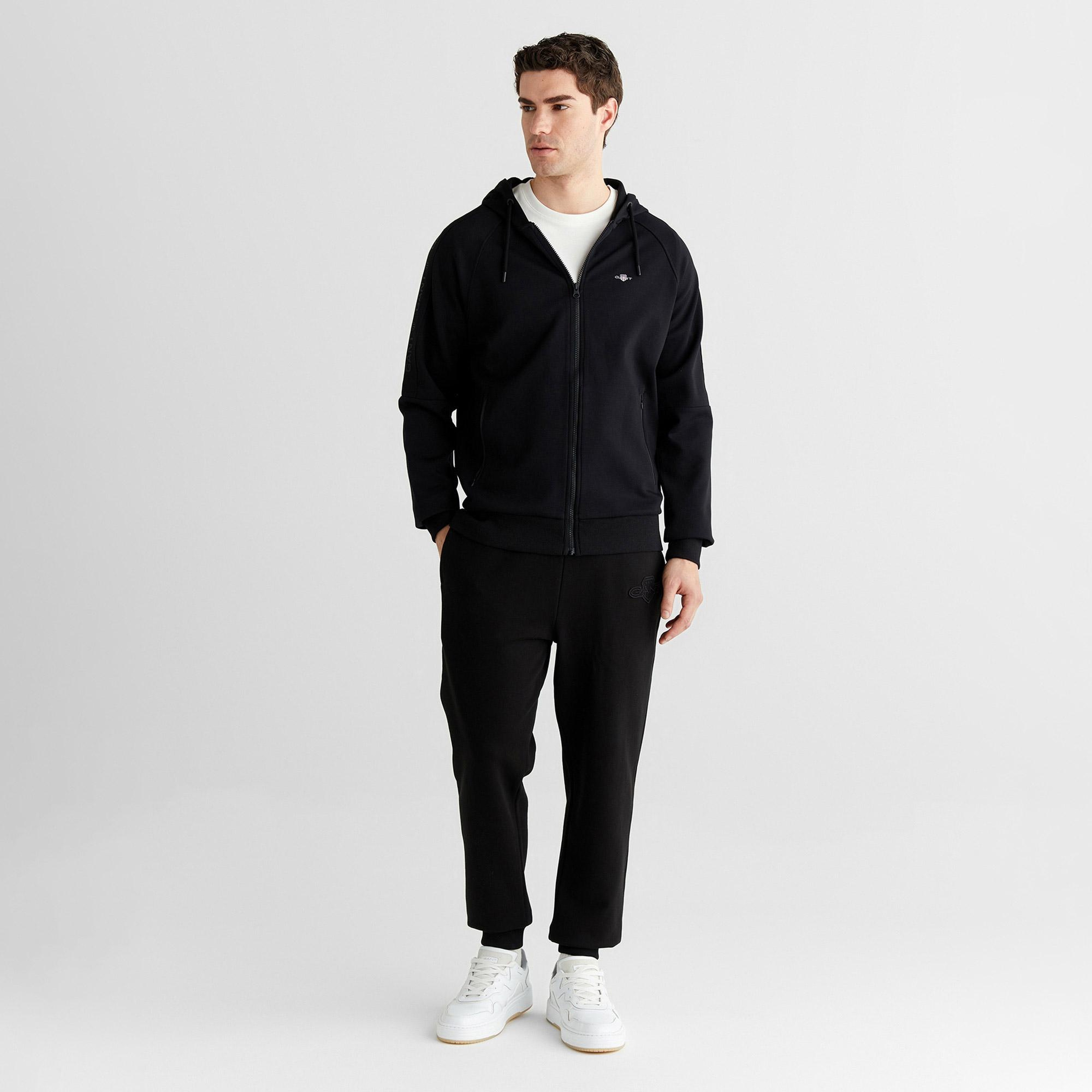 GANT Erkek Siyah Regular Fit Eşofman Altı