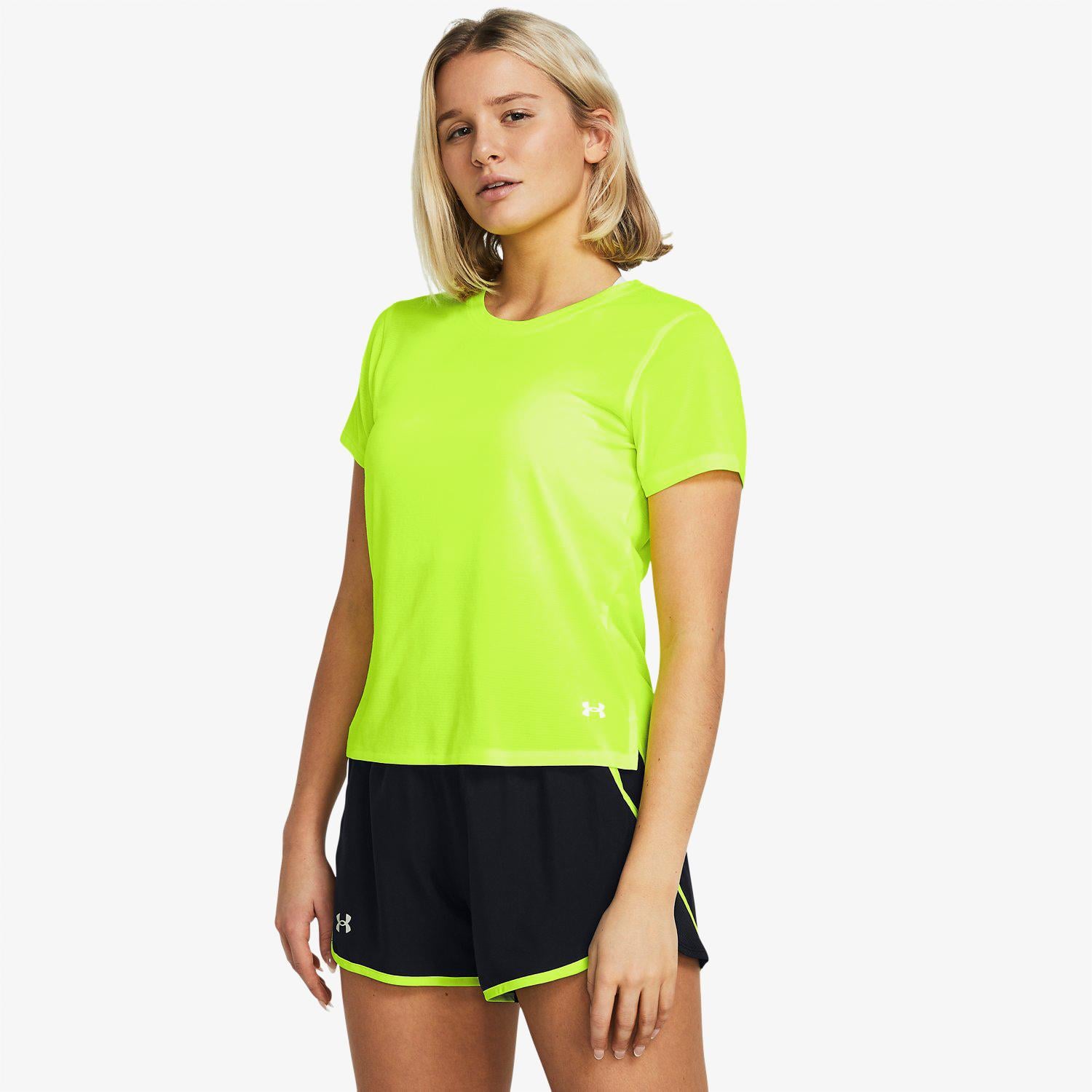 Under Armour Launch Kadın Sarı Günlük Antrenman T-Shirt