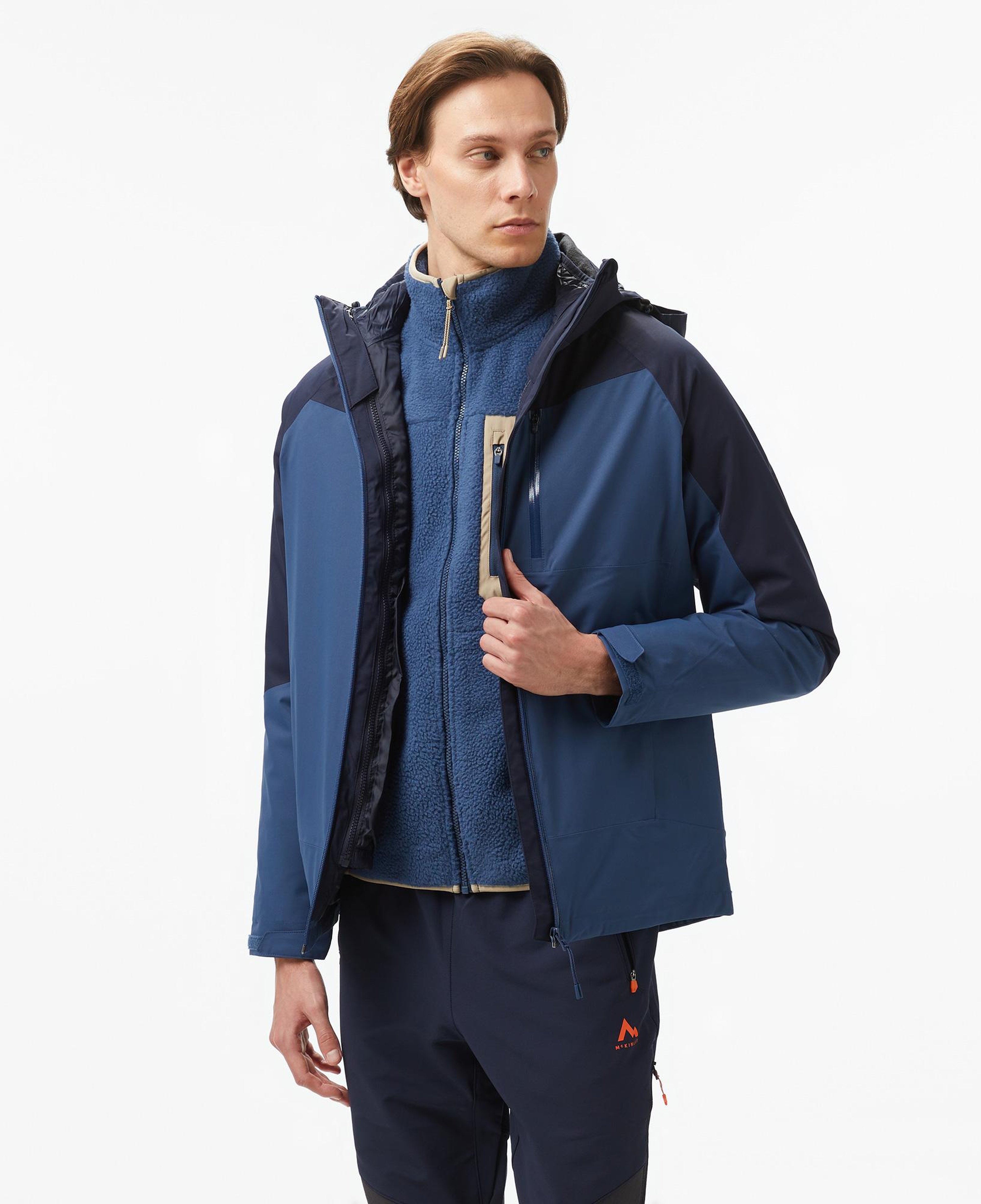 McKinley Avoca 3in1 Erkek Mavi Outdoor Mont