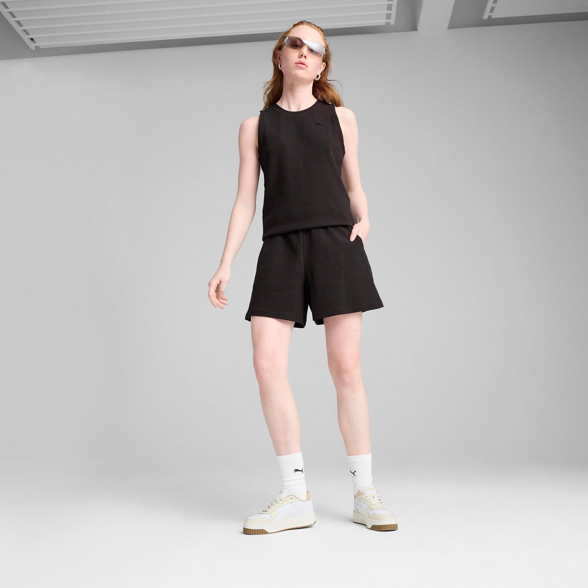 Puma Her High-Waist Kadın Siyah Şort