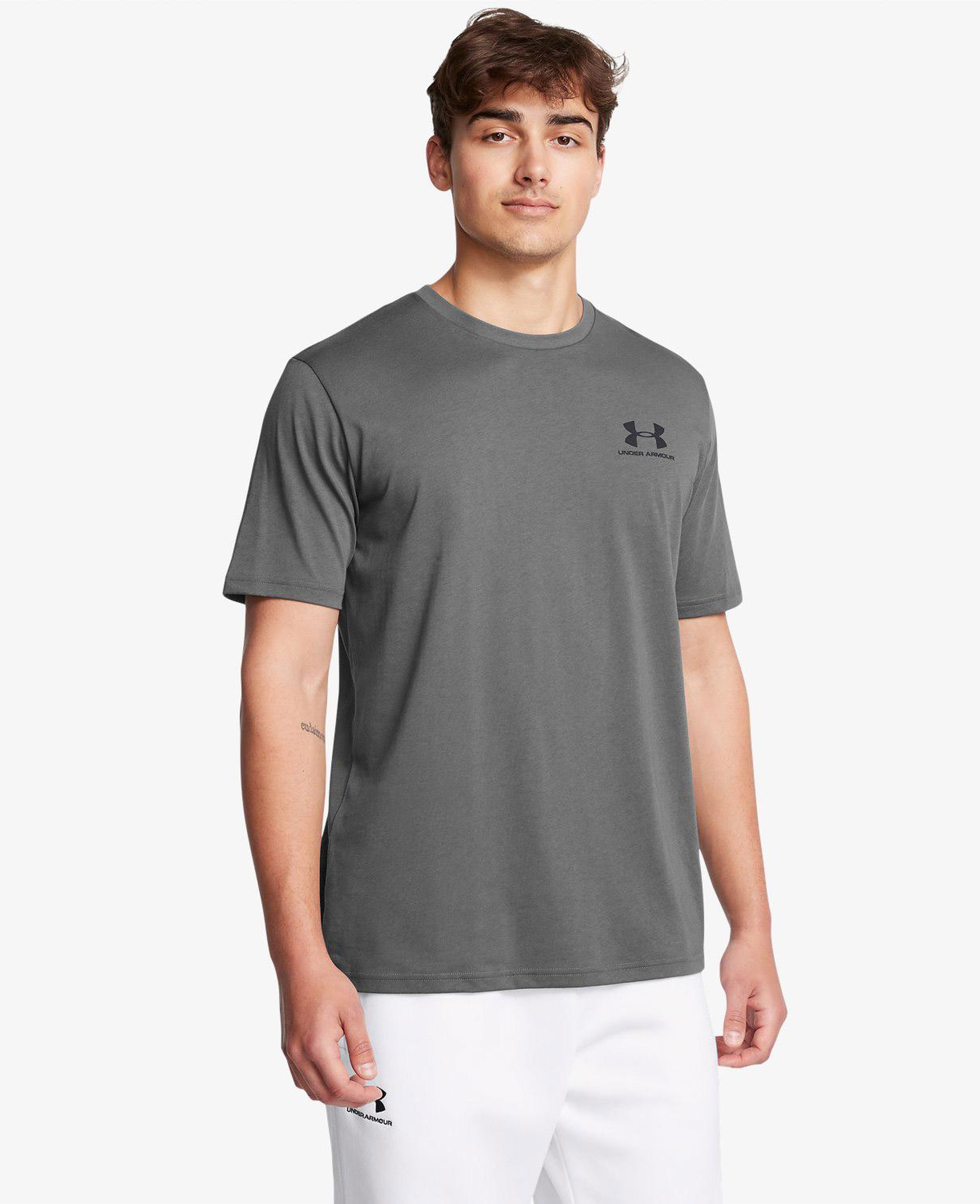 Under Armour Sportstyle Lc Ss Erkek Gri T-Shirt