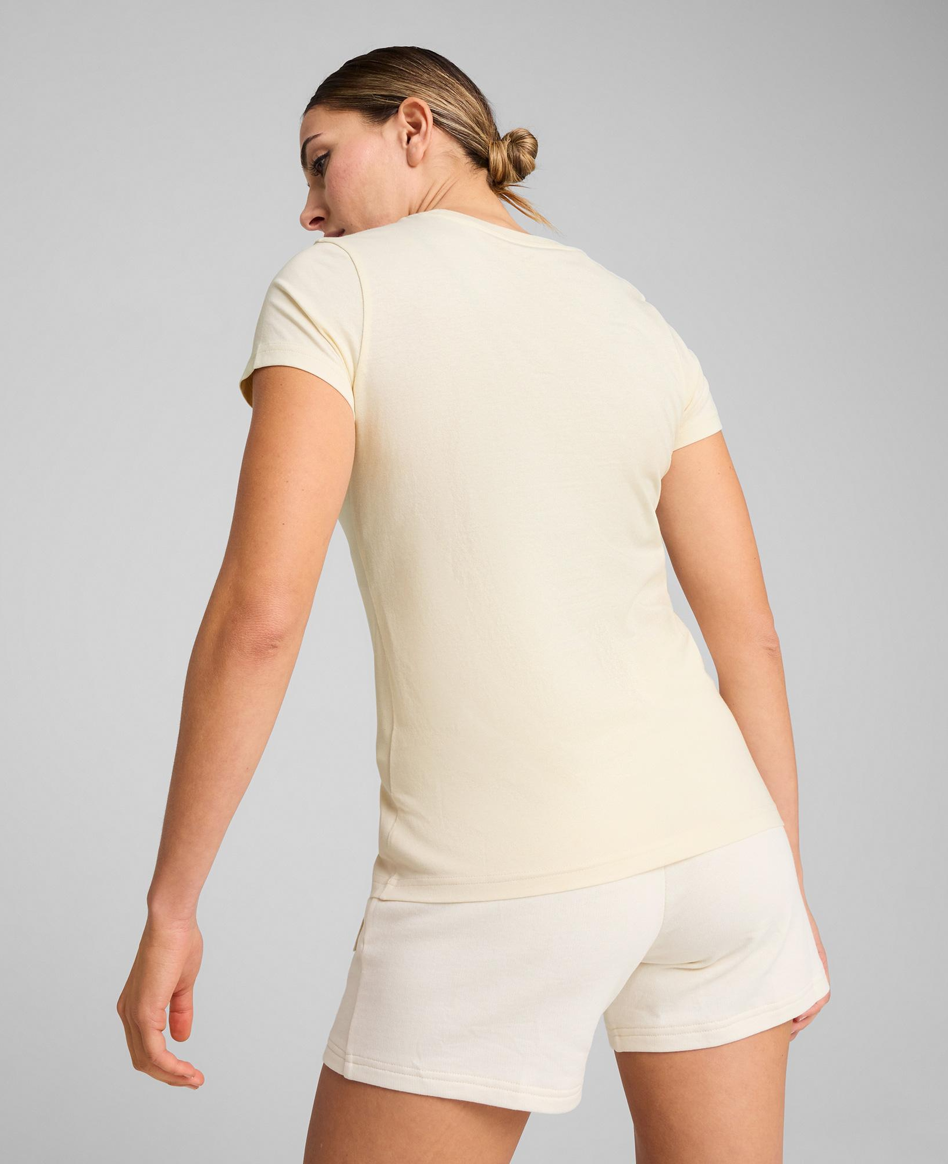 Puma Ess Elevated Kadın Krem T-Shirt