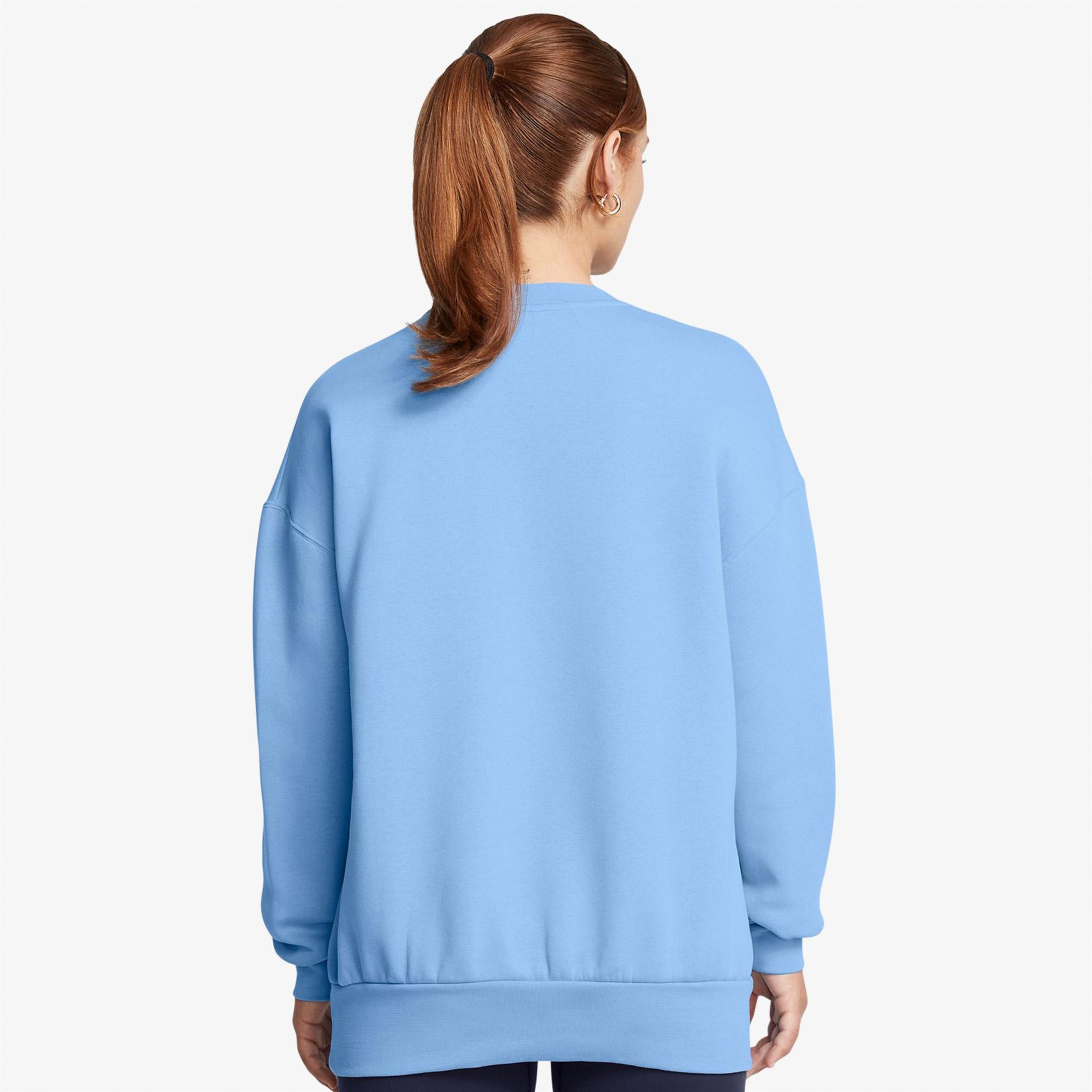 Under Armour Icon Fleece Kadın Mavi Günlük Sweatshirt