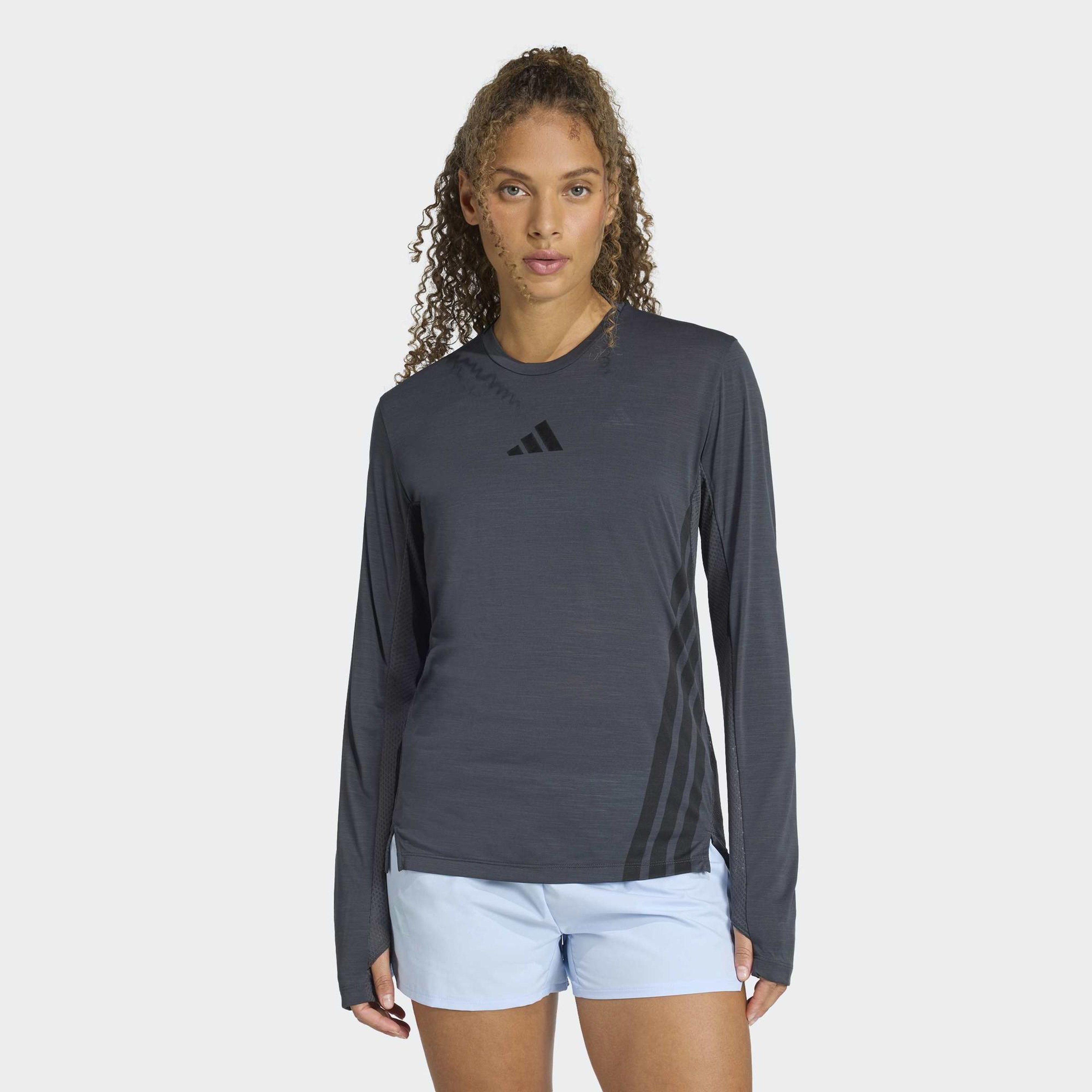 adidas Terrex Xperior Climacool+ Kadın Gri Koşu T-Shirt