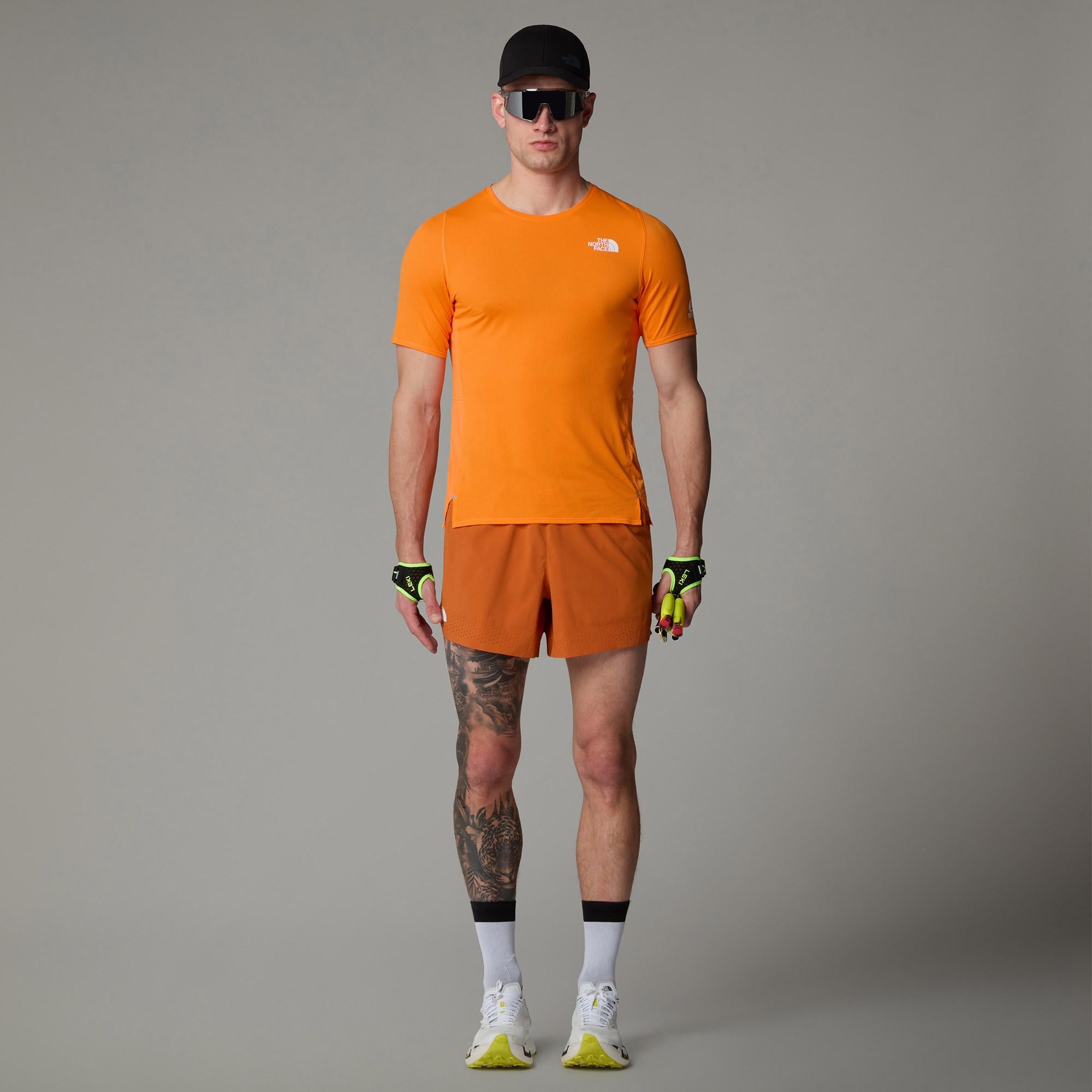 The North Face Summit High Trail Ss Erkek Turuncu Koşu T-Shirt