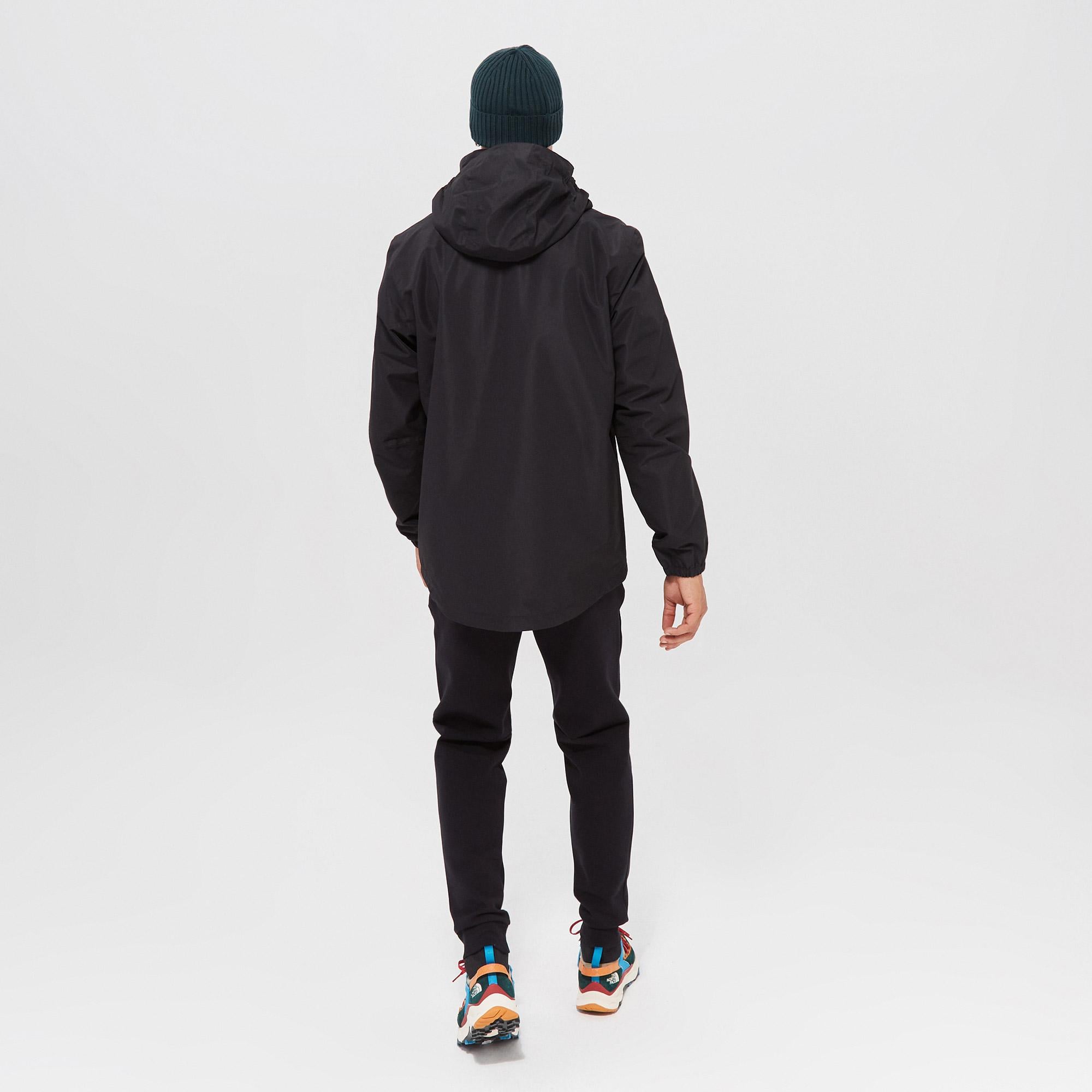 Jack Wolfskin Stormy Point 2L Erkek Siyah Su Geçirmez Mont