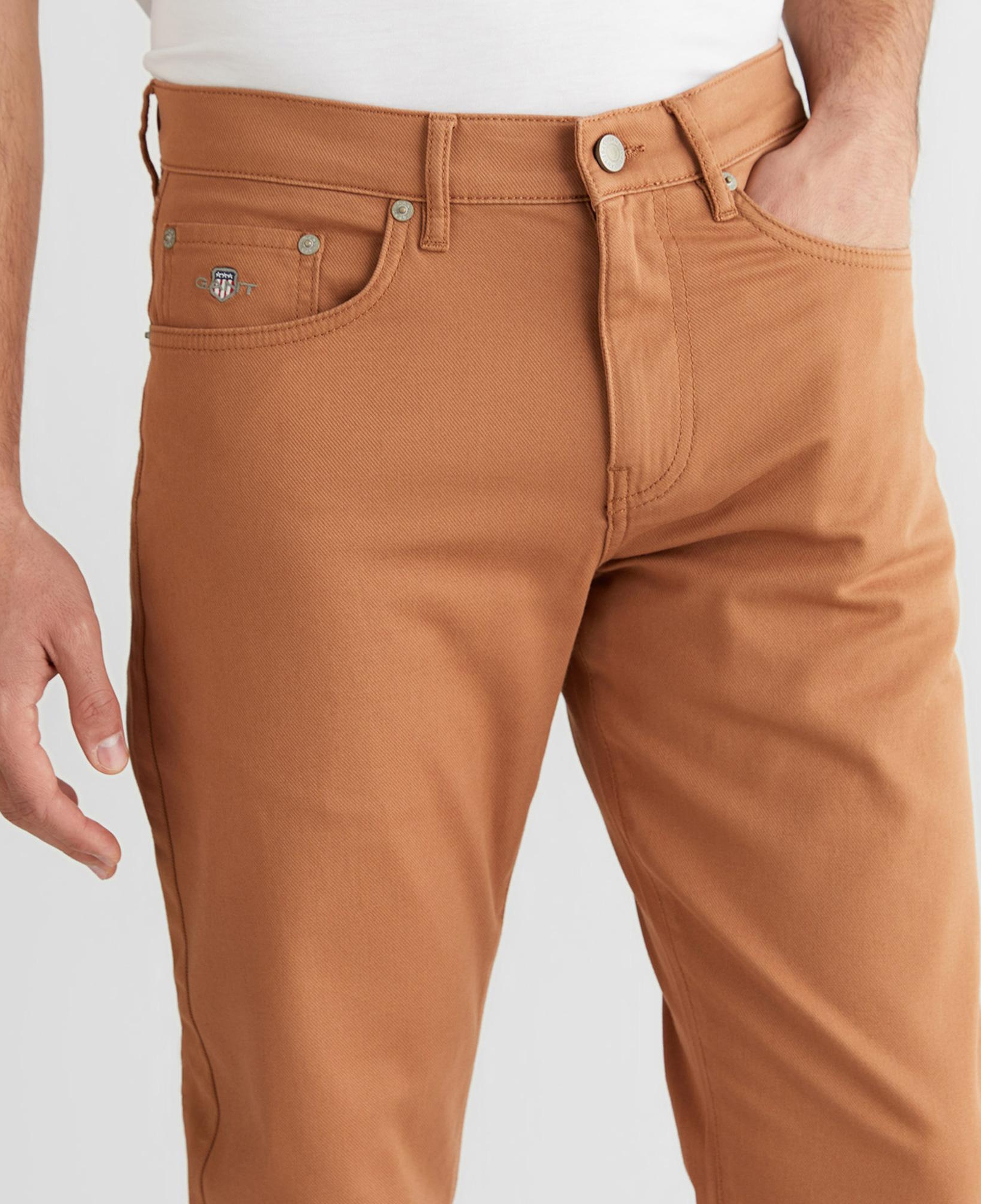 GANT Erkek Kahverengi Slim Fit Pantolon