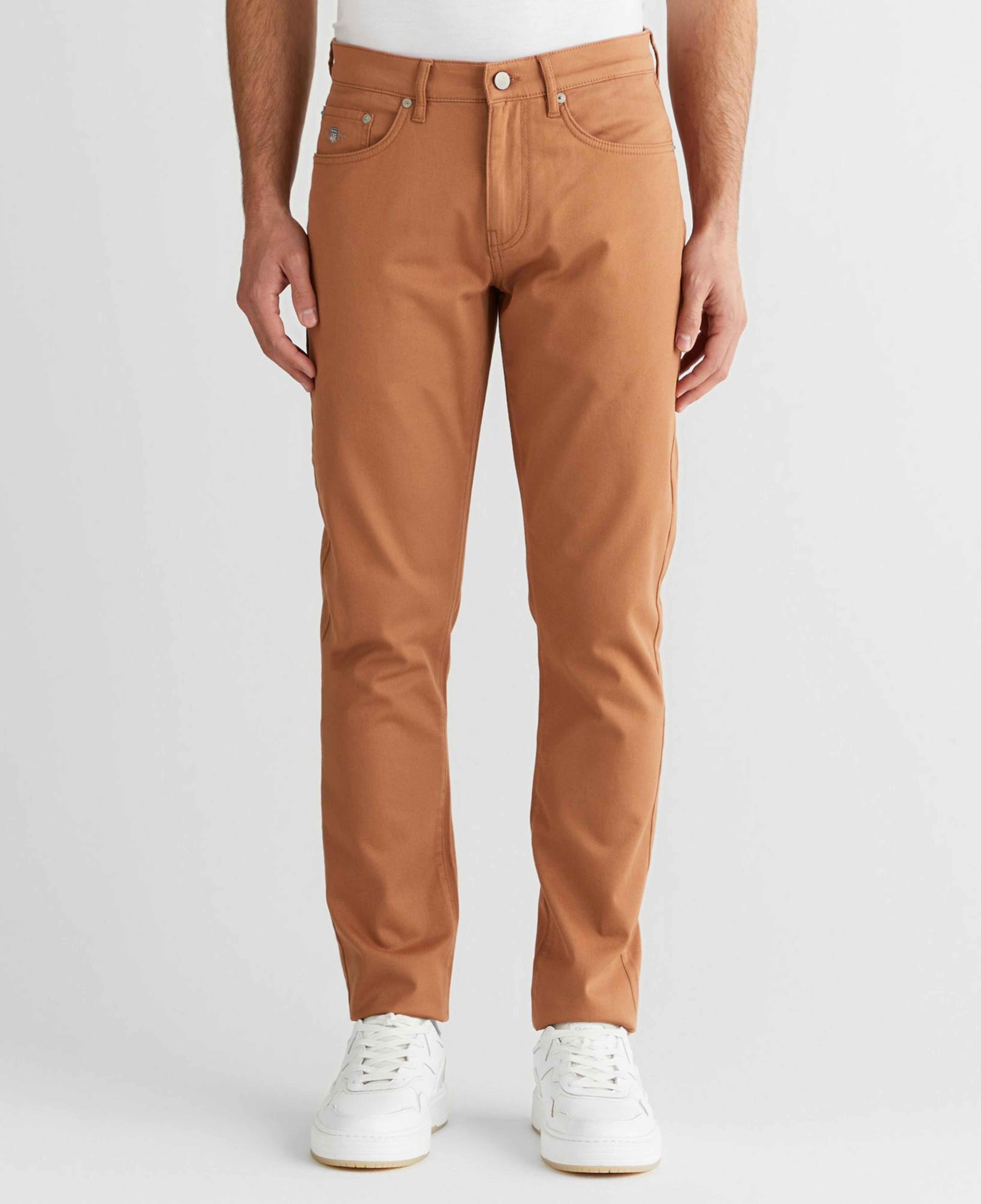 GANT Erkek Kahverengi Slim Fit Pantolon
