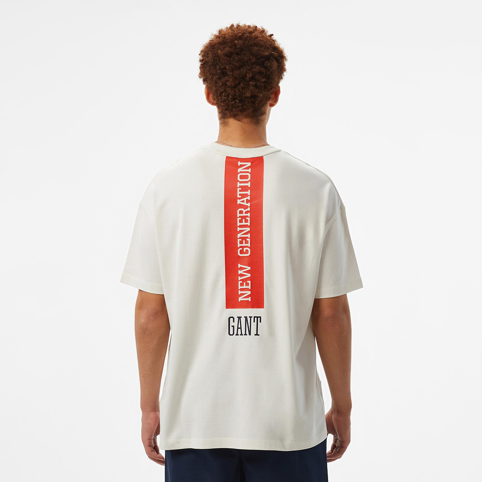 GANT Erkek Beyaz T-Shirt