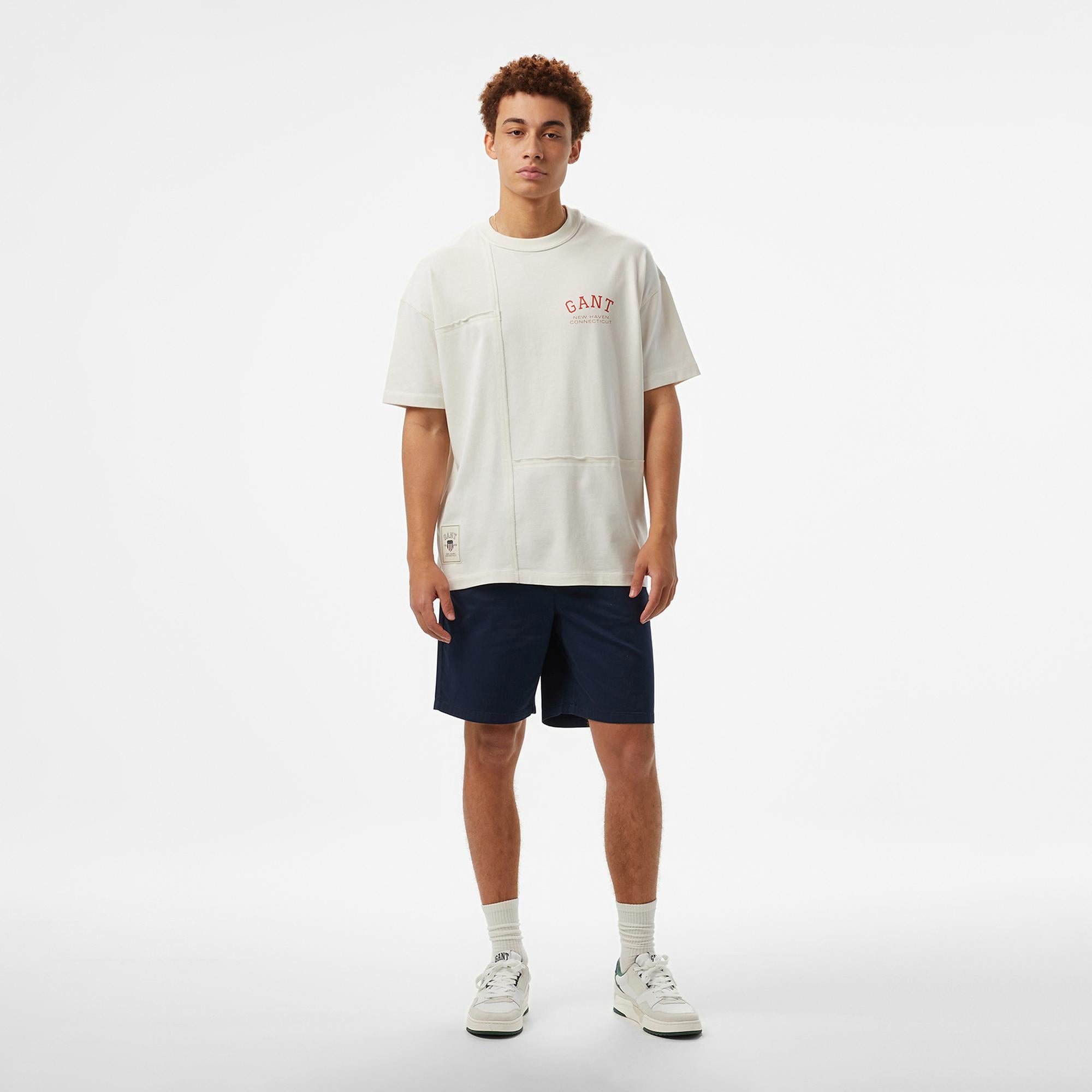 GANT Erkek Beyaz T-Shirt