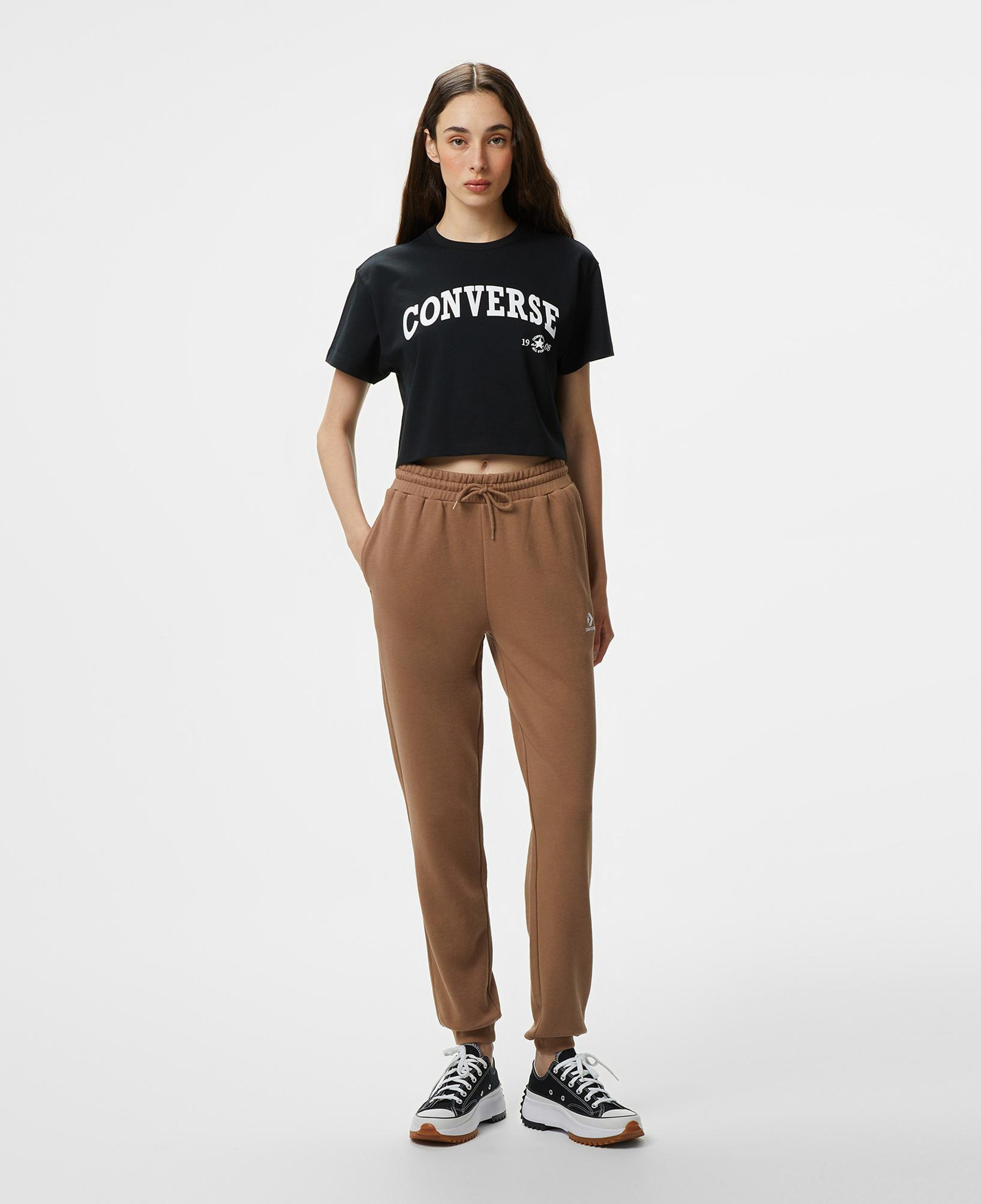 Converse Retro Chuck Kadın Siyah T-Shirt