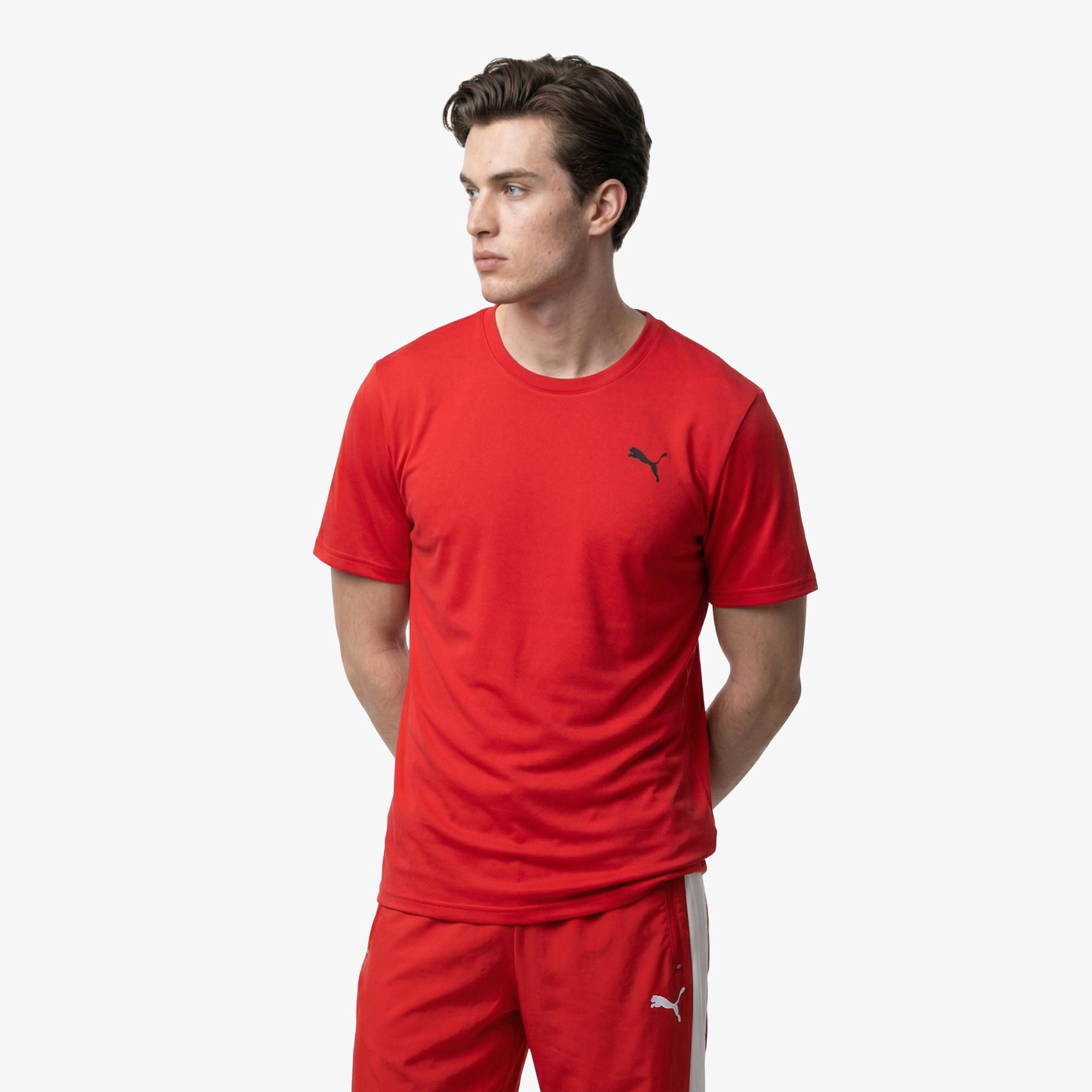 Puma Tad Ess Solid Cat Lc Erkek Kırmızı Antrenman T-Shirt