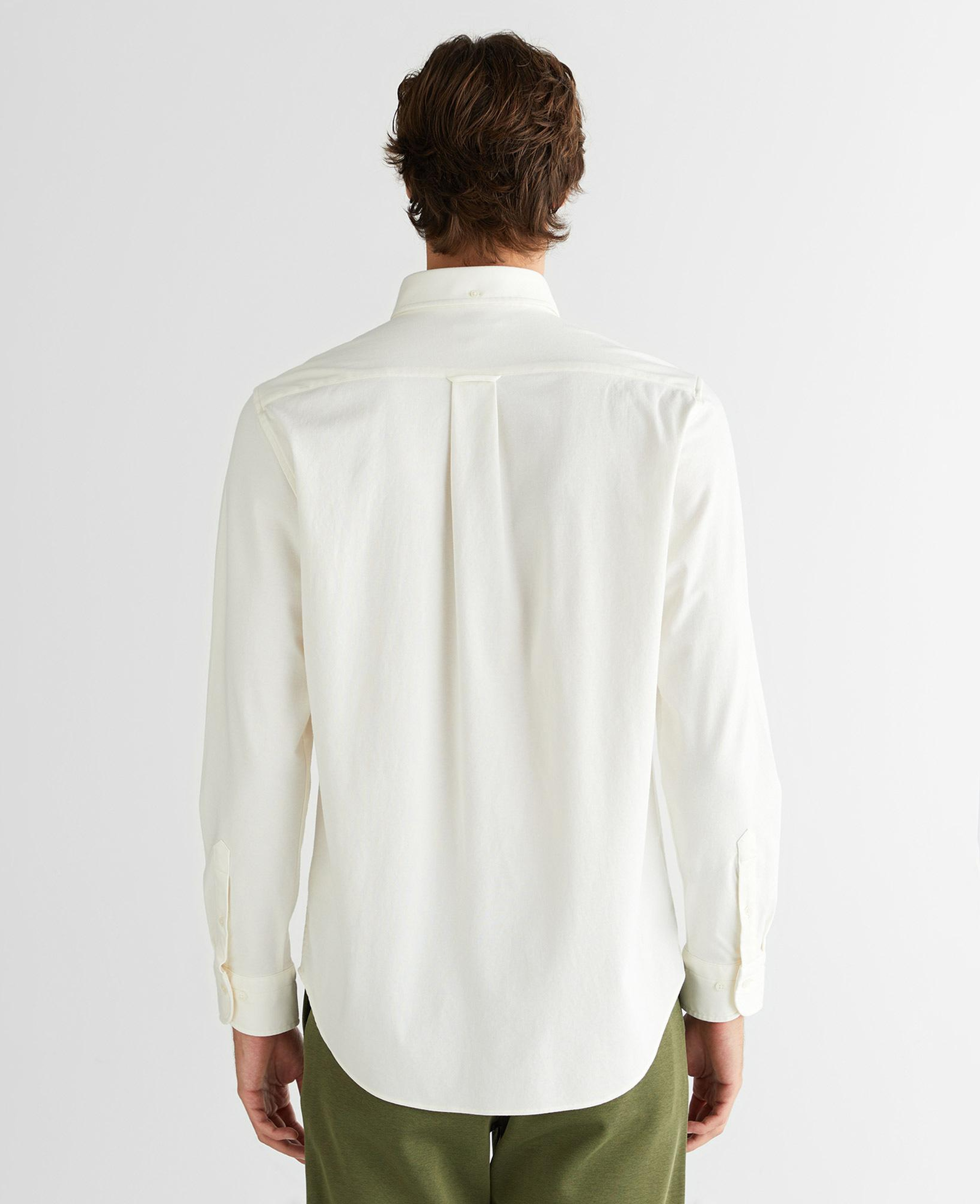 Gant Erkek Krem Regular Fit Düğmeli Yaka Gömlek