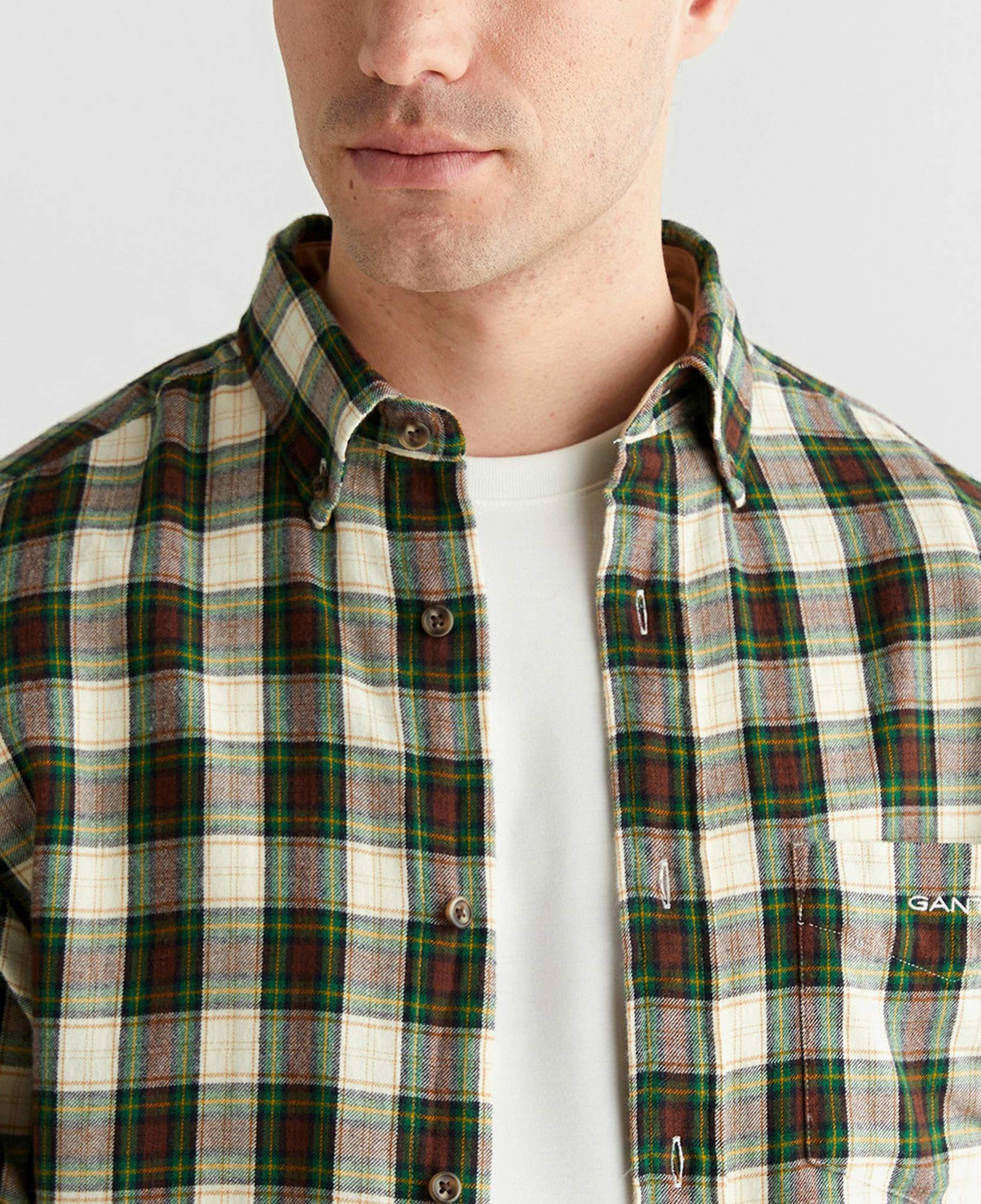 GANT Erkek Krem Regular Fit Düğmeli Gömlek