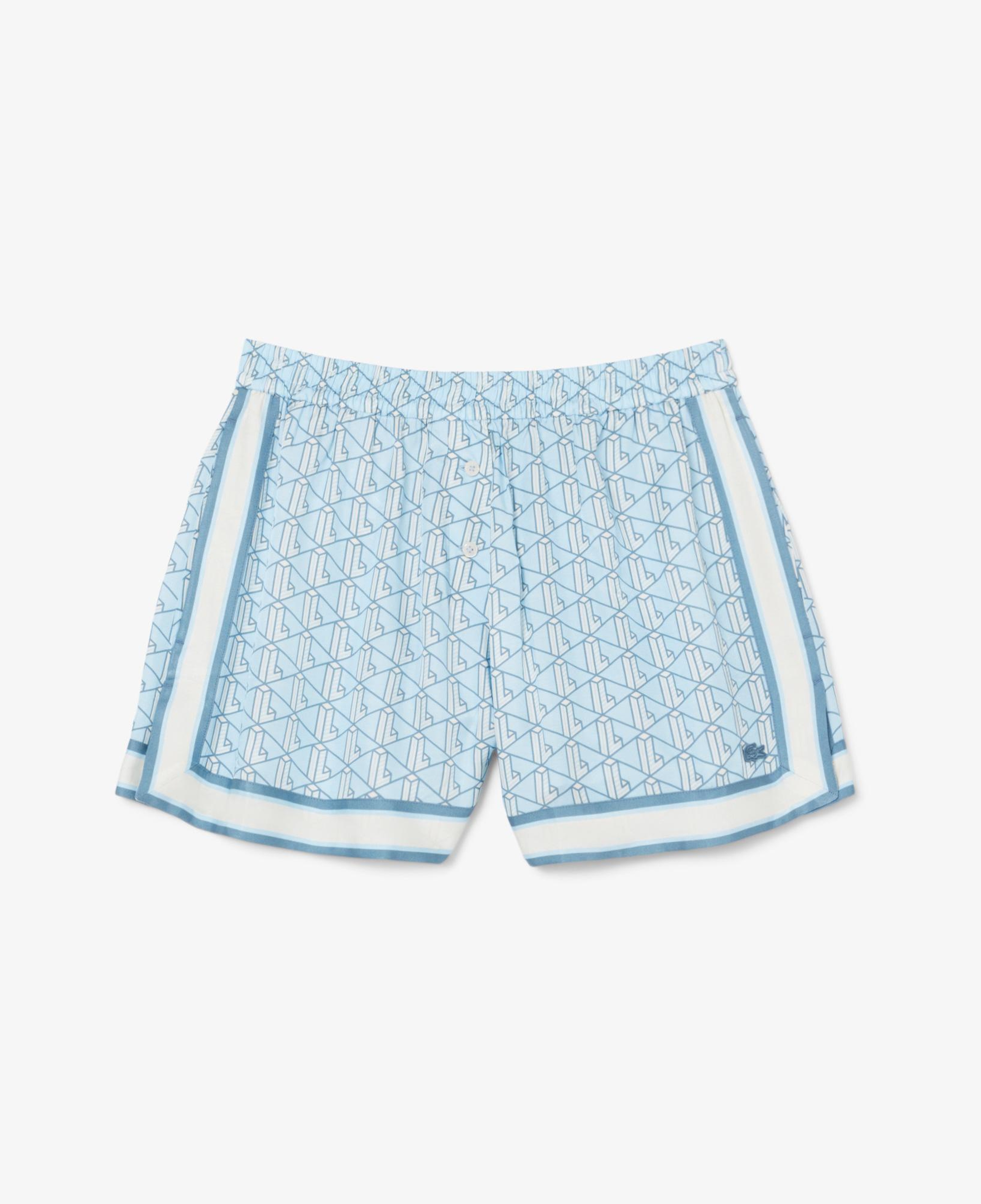 Lacoste Monogram Kadın Mavi Şort