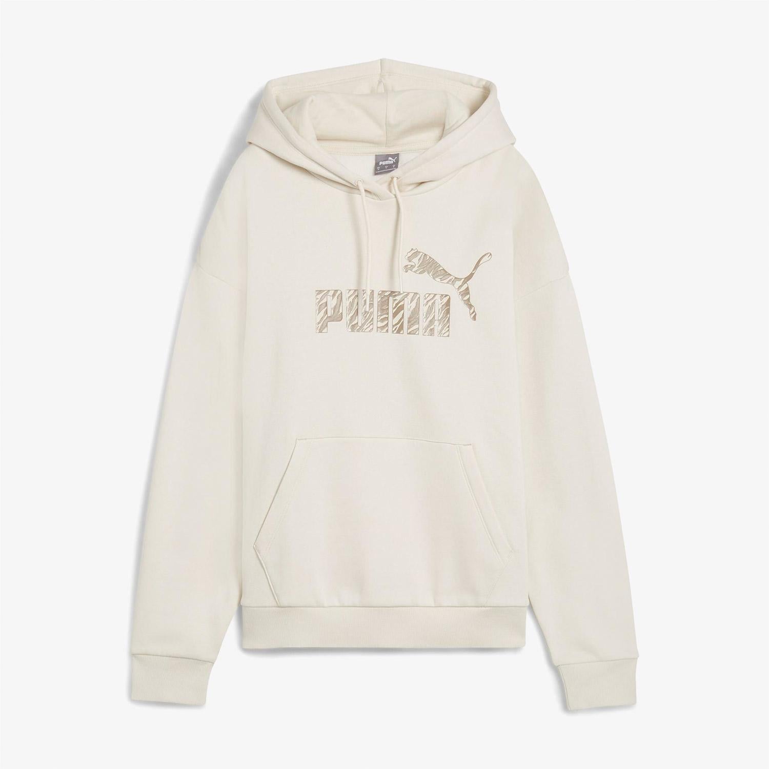 Puma Essential Animal Kadın Bej Günlük Sweatshirt