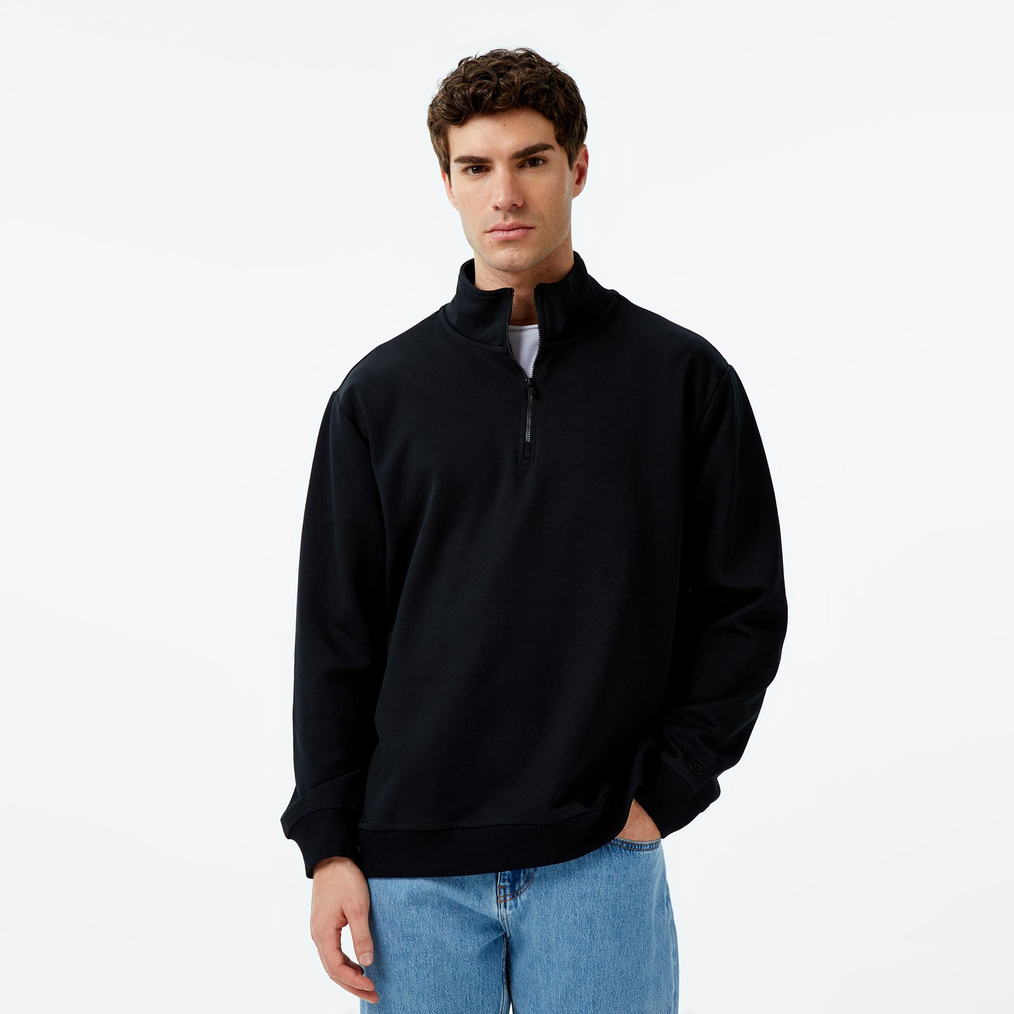 UNITED4 Erkek Siyah Sweatshirt