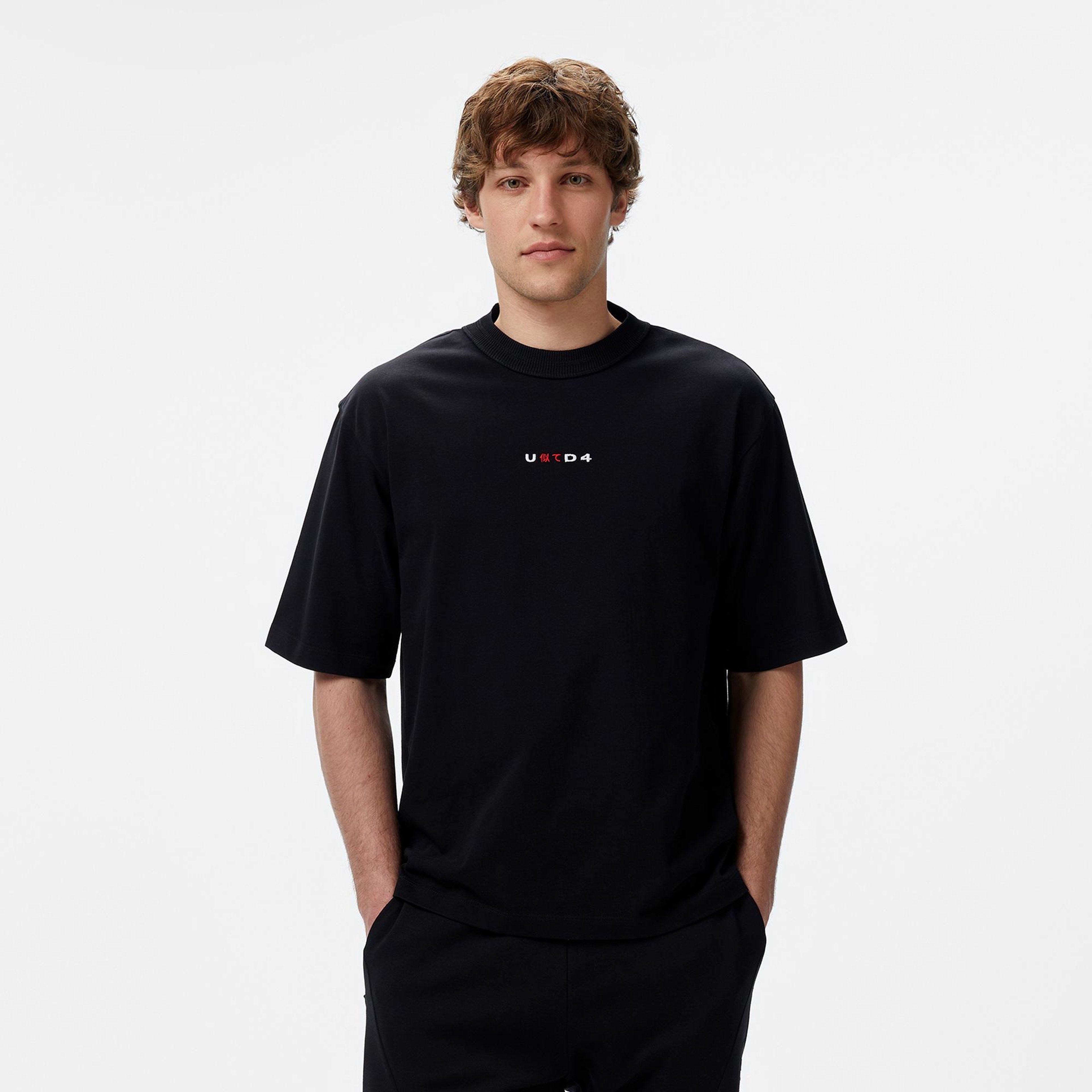 UNITED4 Miyawa Erkek Siyah T-Shirt