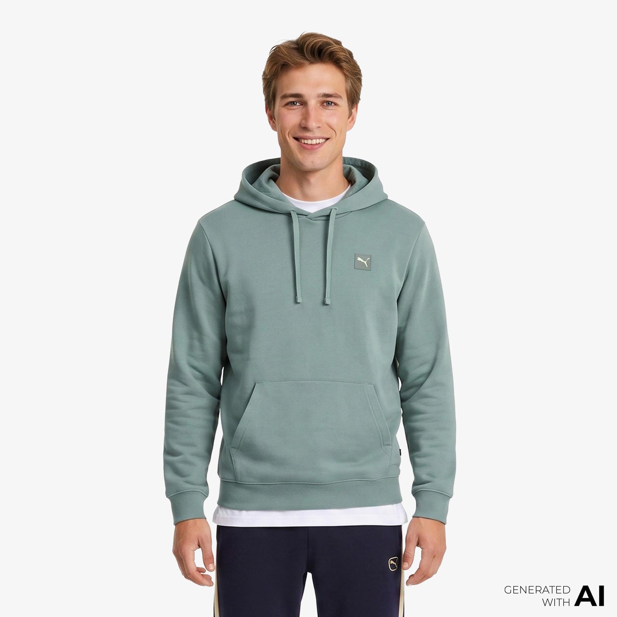 Puma Ess Elevated Tr Erkek Yeşil Sweatshirt