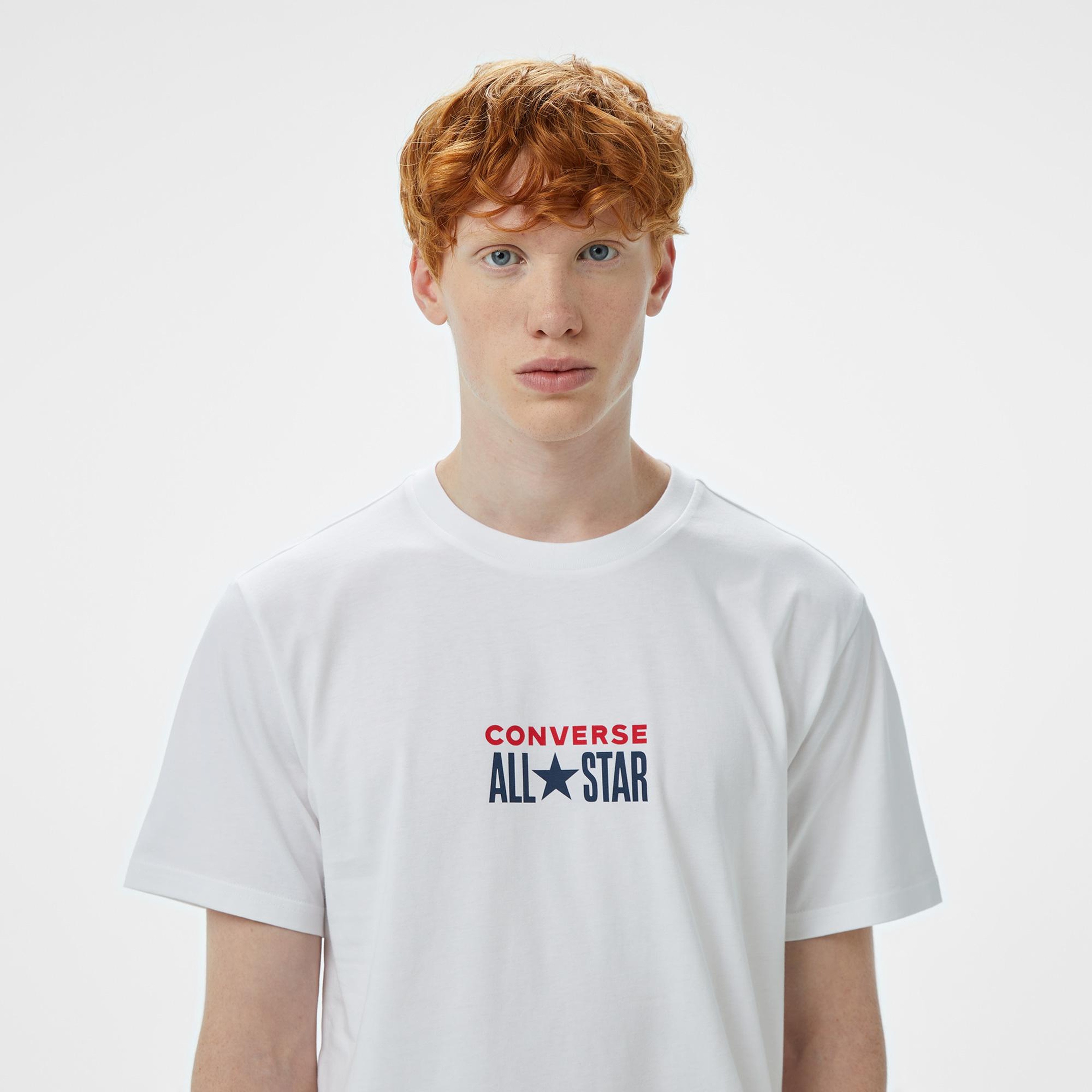 Converse Erkek Beyaz T-Shirt