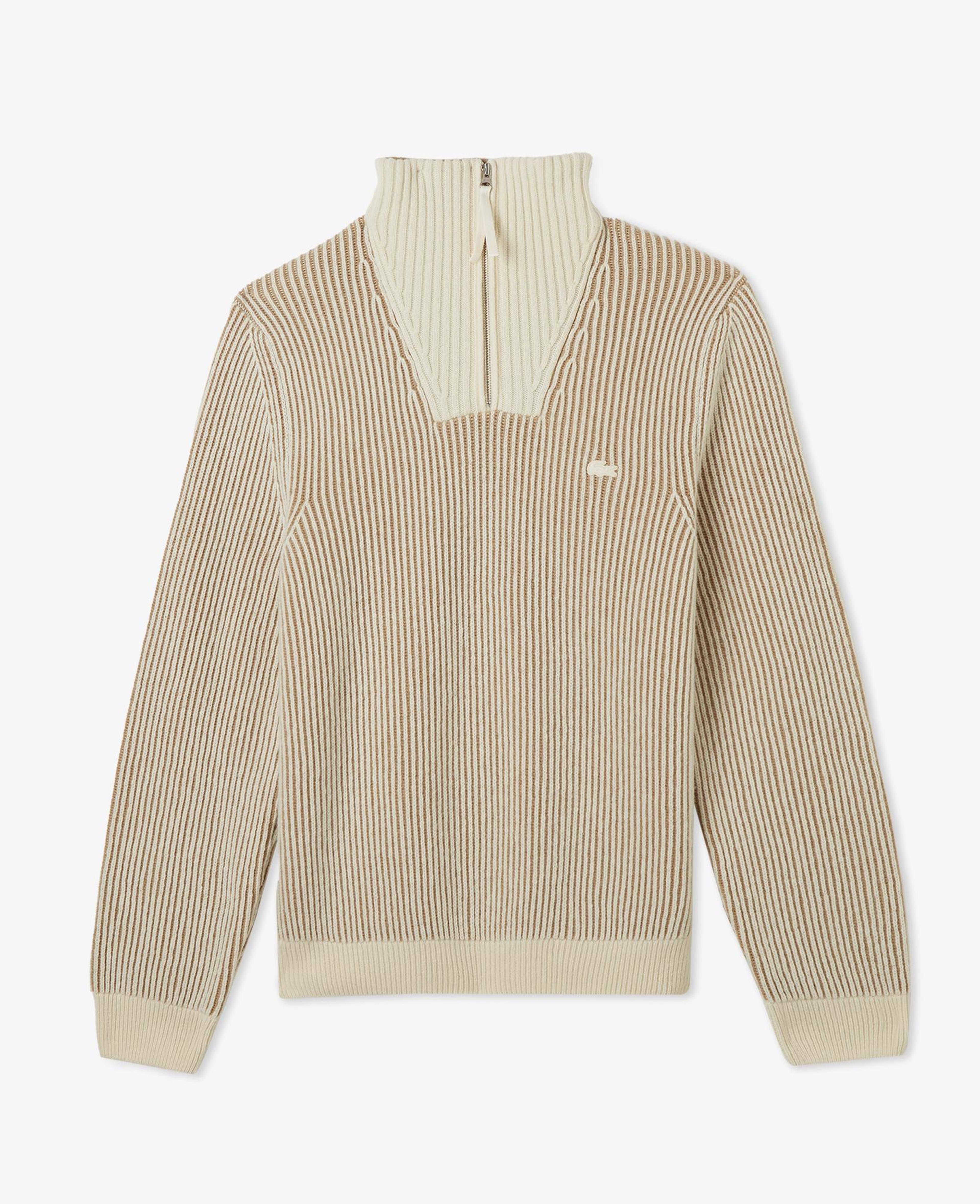 Erkek Classic Fit Polo Yaka Krem Kazak