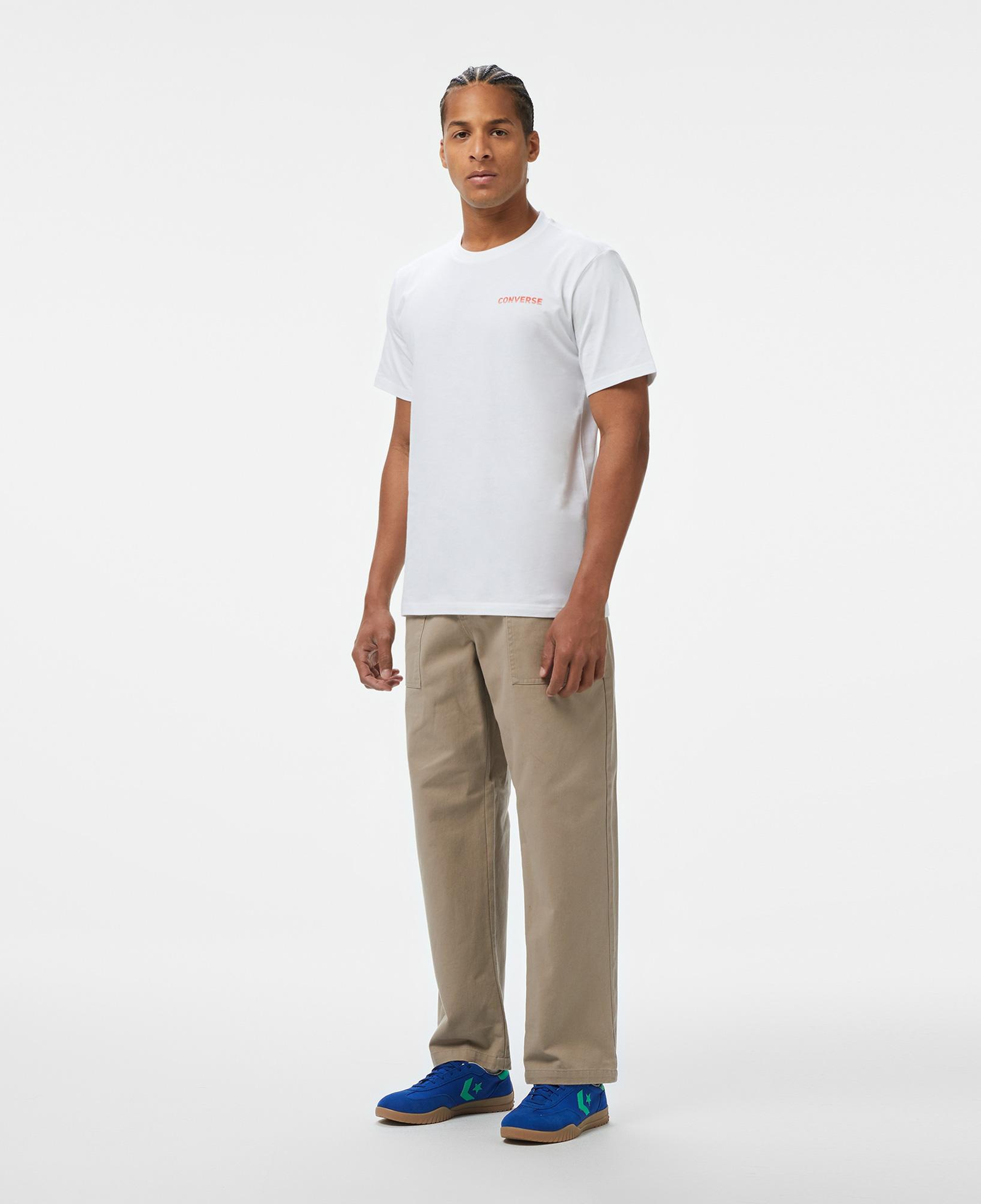 Converse Otherworldly Transmissions Erkek Grafik Baskılı Beyaz T-Shirt