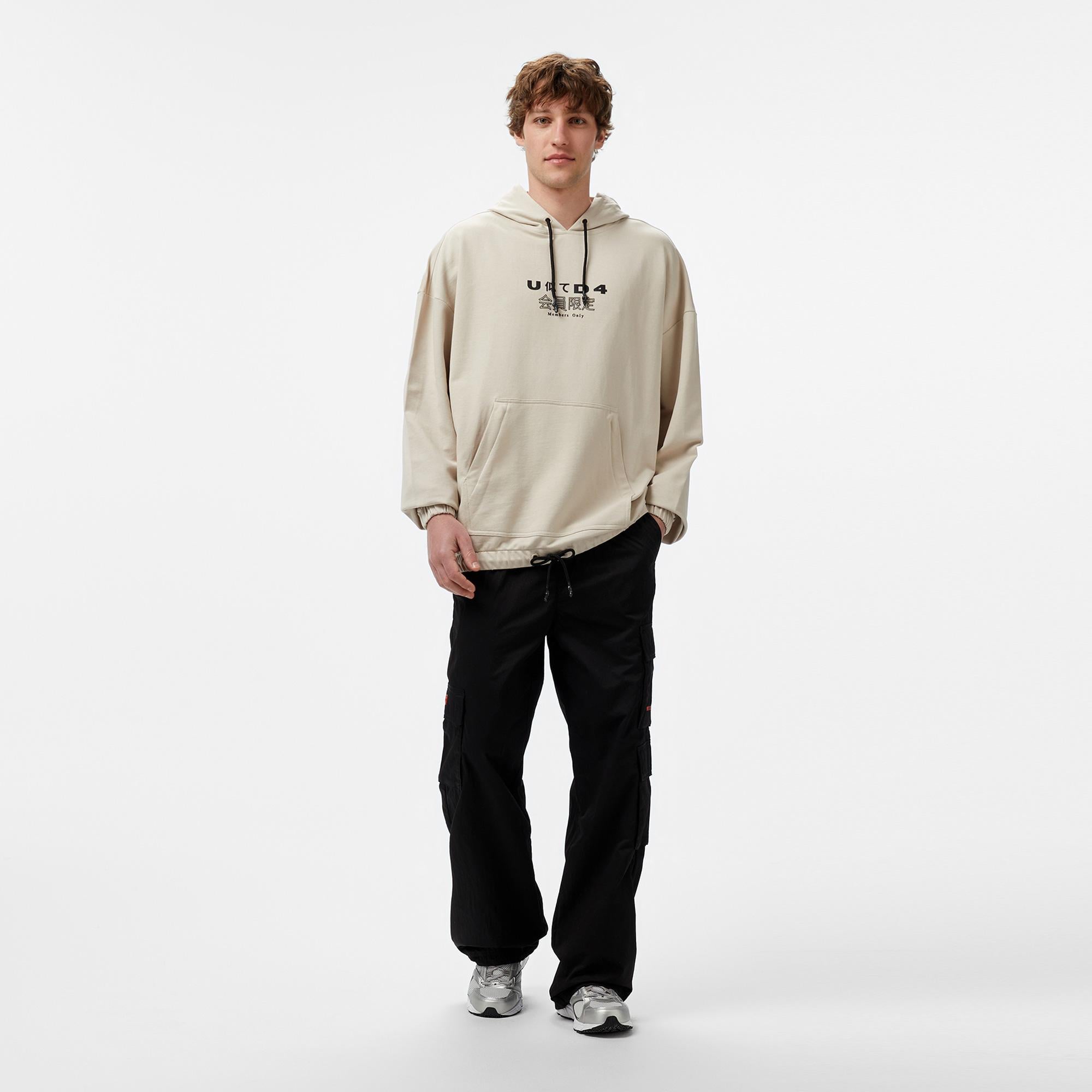UNITED4 Erkek Krem Sweatshirt