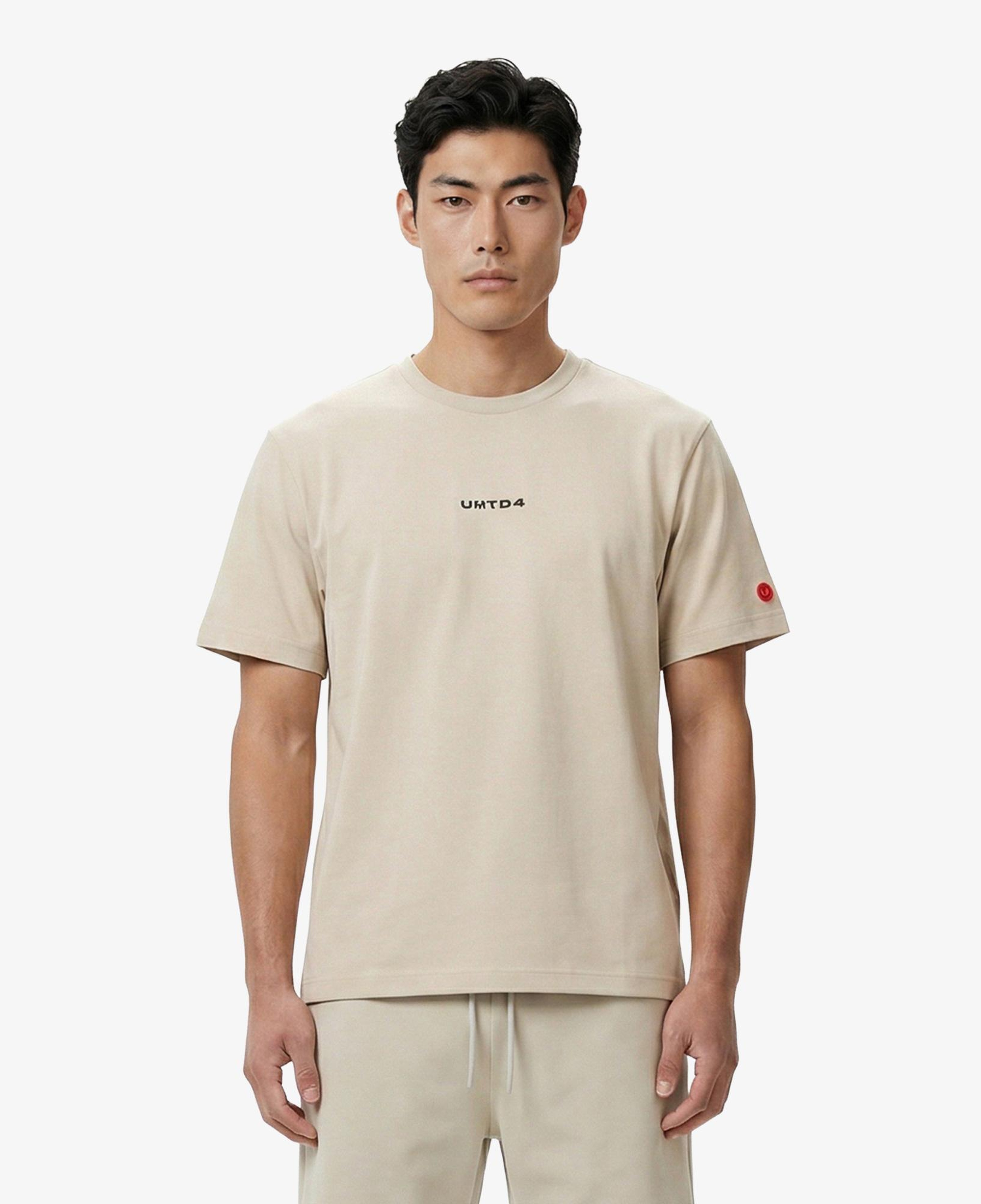 UNITED4 Regular Fit Erkek Krem T-Shirt
