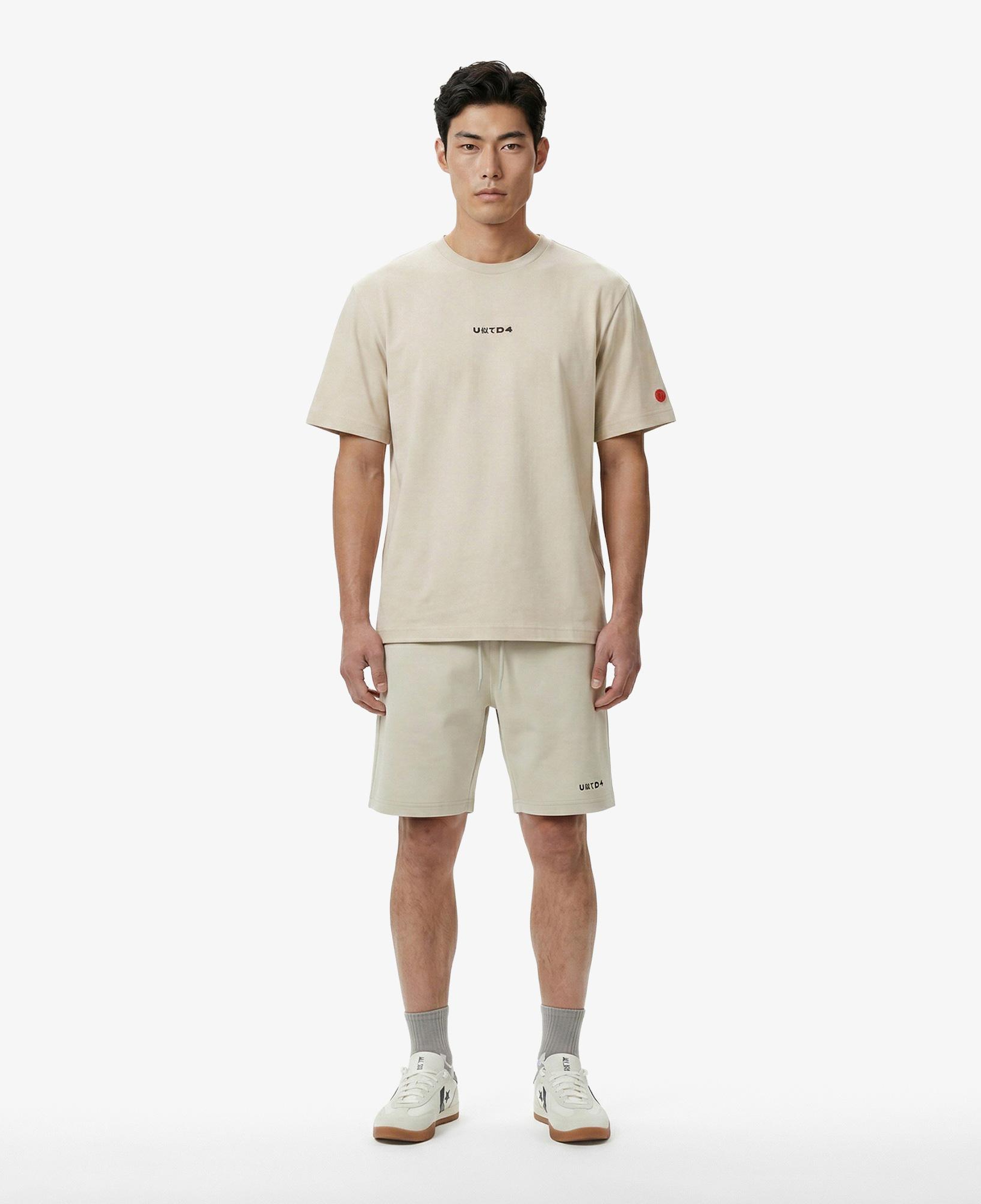 UNITED4 Regular Fit Erkek Krem T-Shirt