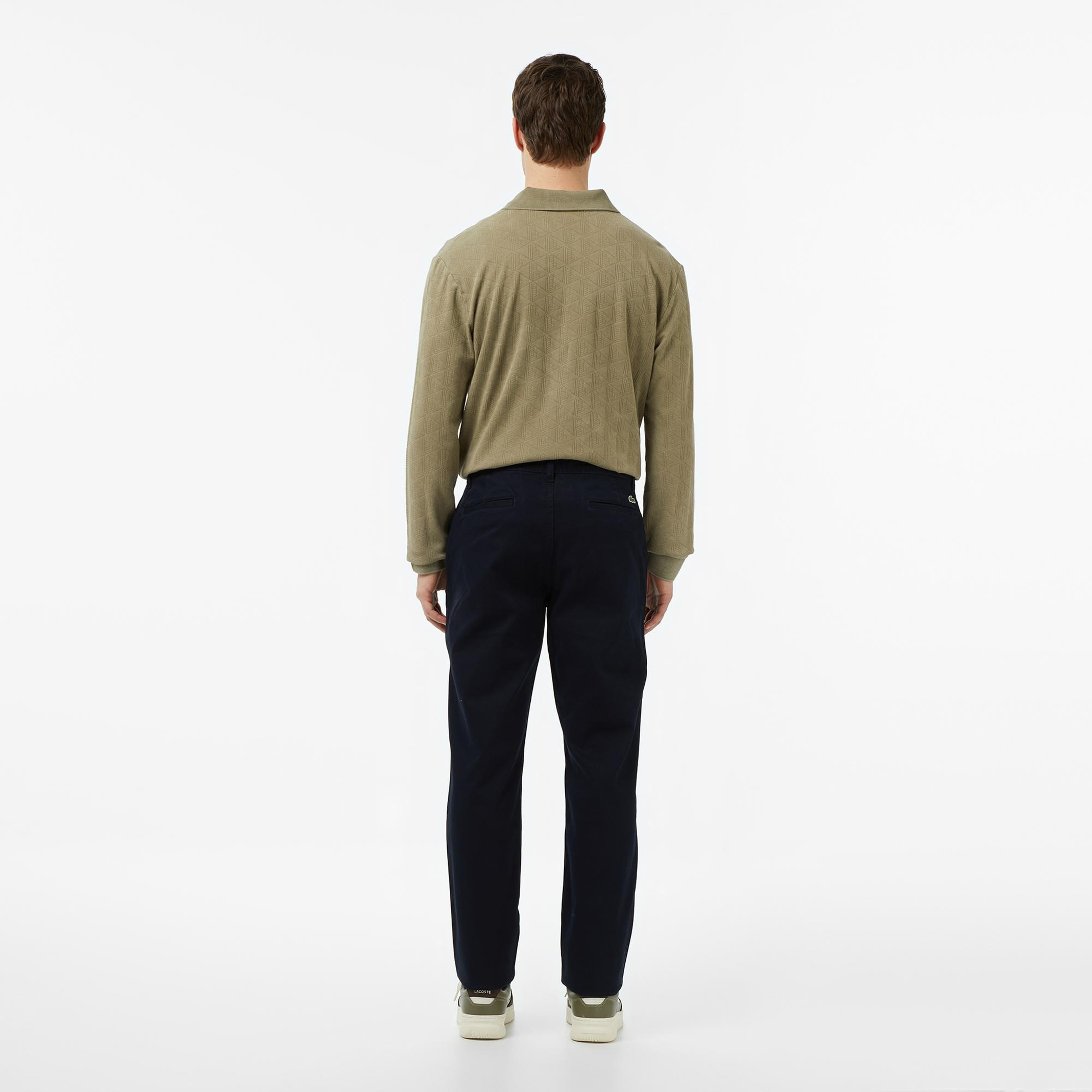 Erkek Regular Fit Chino Koyu Mavi Pantolon