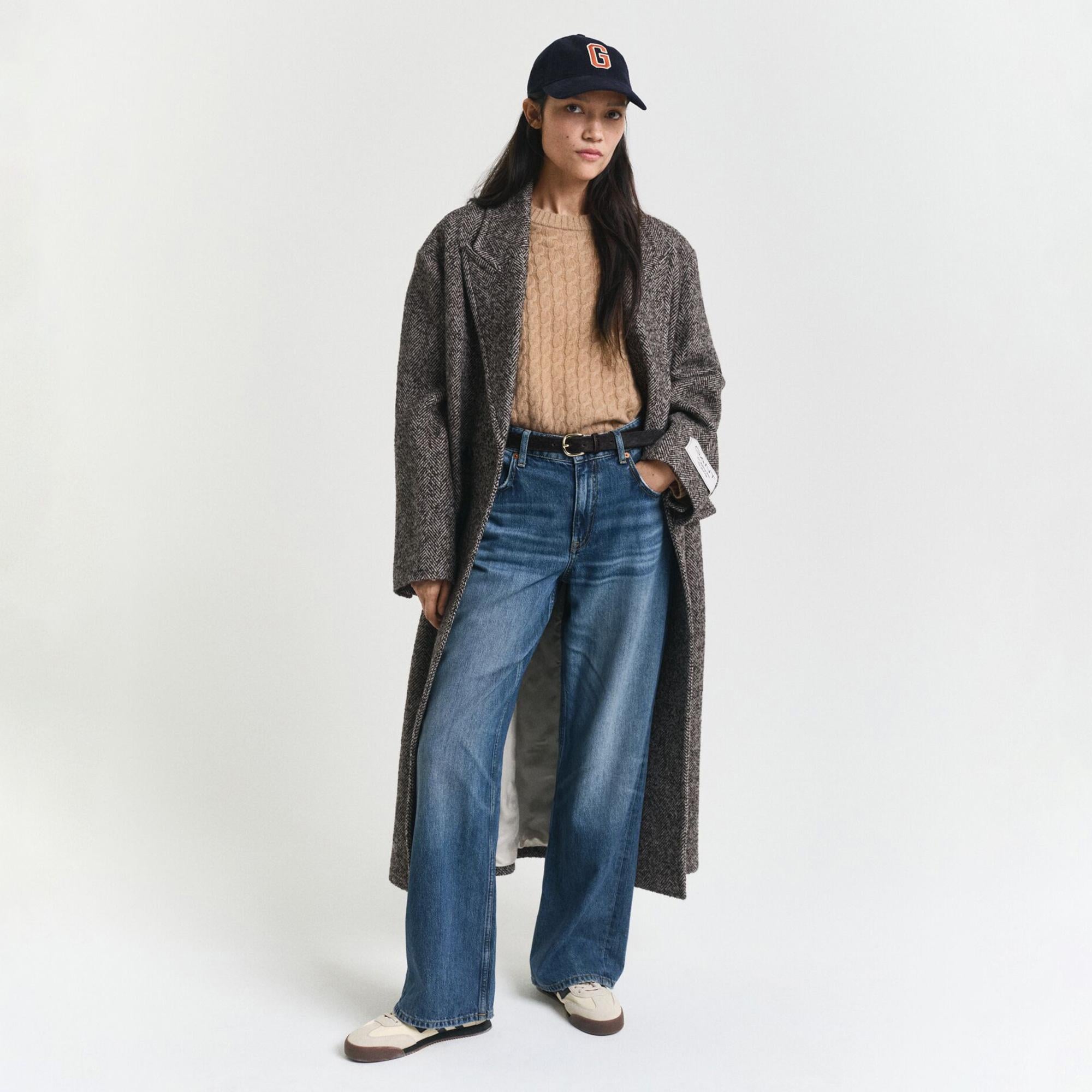 GANT Kadın Kahverengi Regular Fit Triko