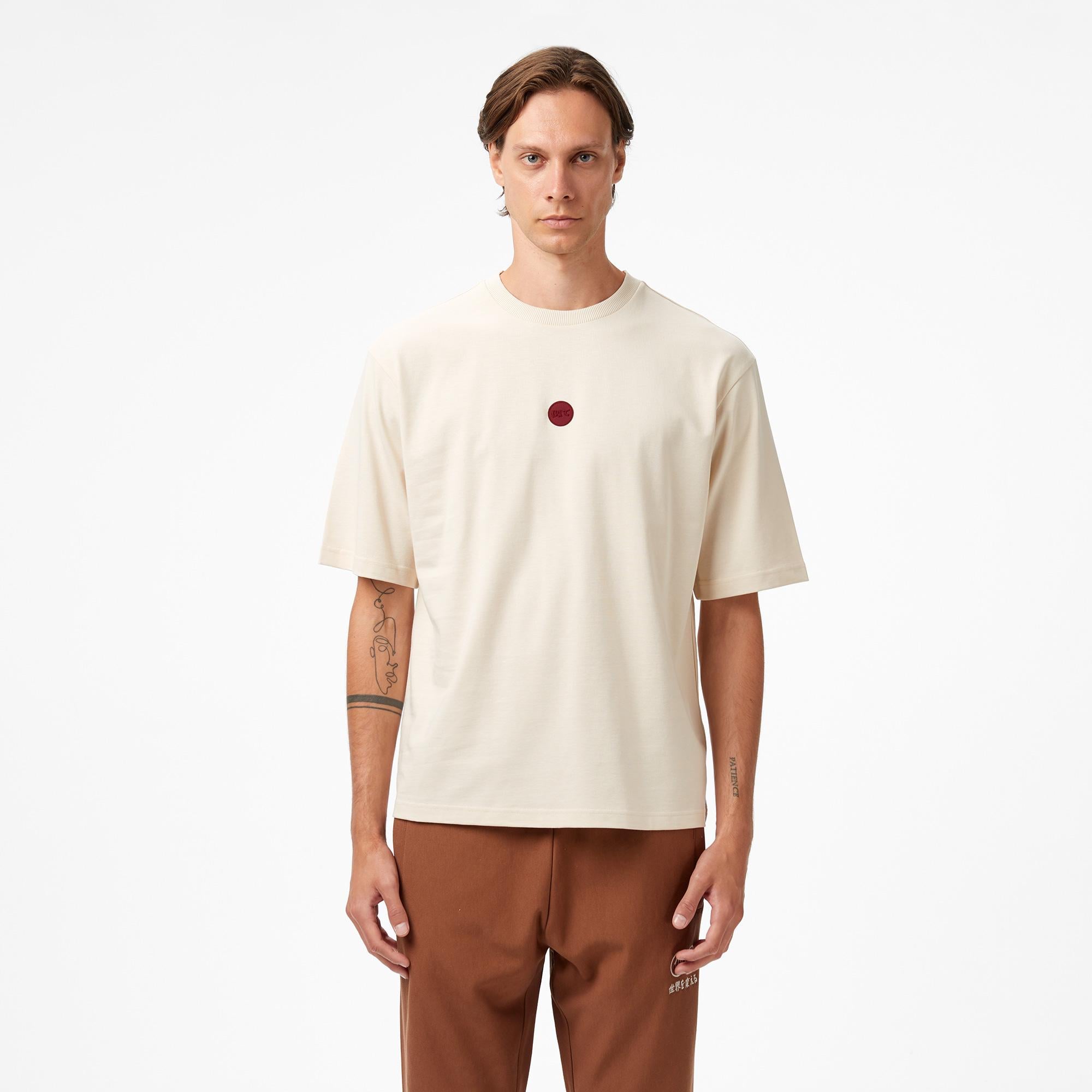 UNITED4 Classic Erkek Krem T-Shirt
