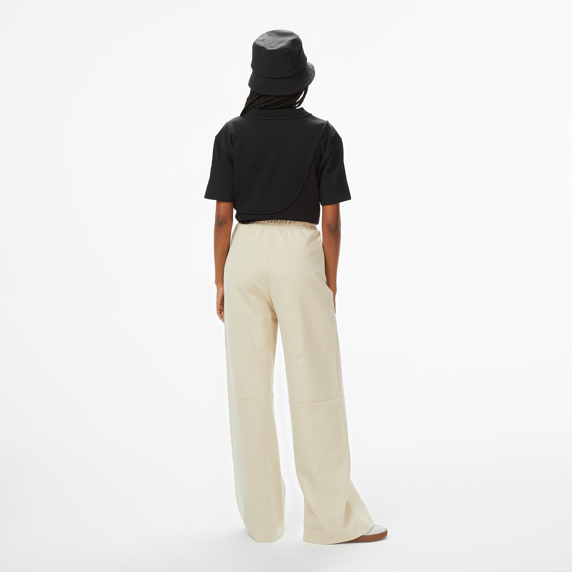 Lacoste x House of SuperStep Relaxed Fit Kadın Bej Eşofman Altı